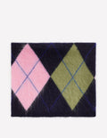 Snood en cachemire brossé-Losanges multi