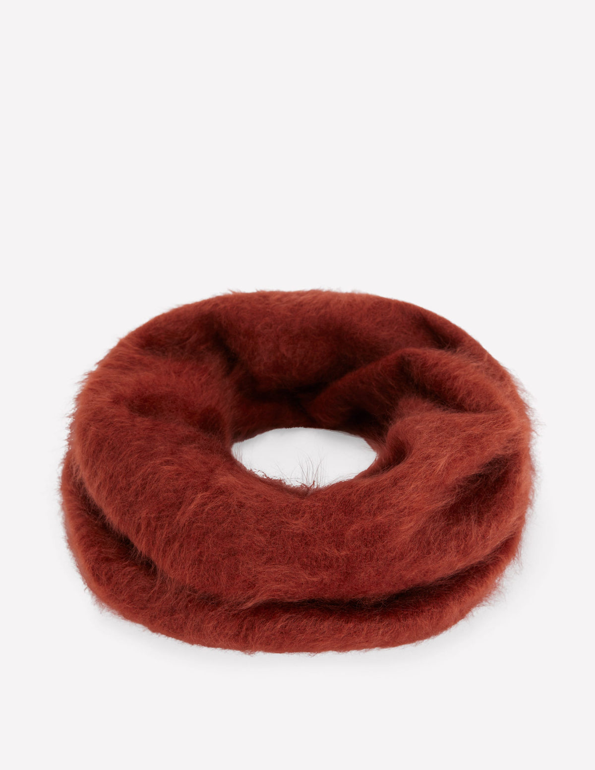 Snood en cachemire brossé-Orange brûlé - Image 4
