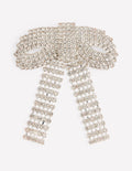 Brosche mit glitzernder Schleife-Transparent
