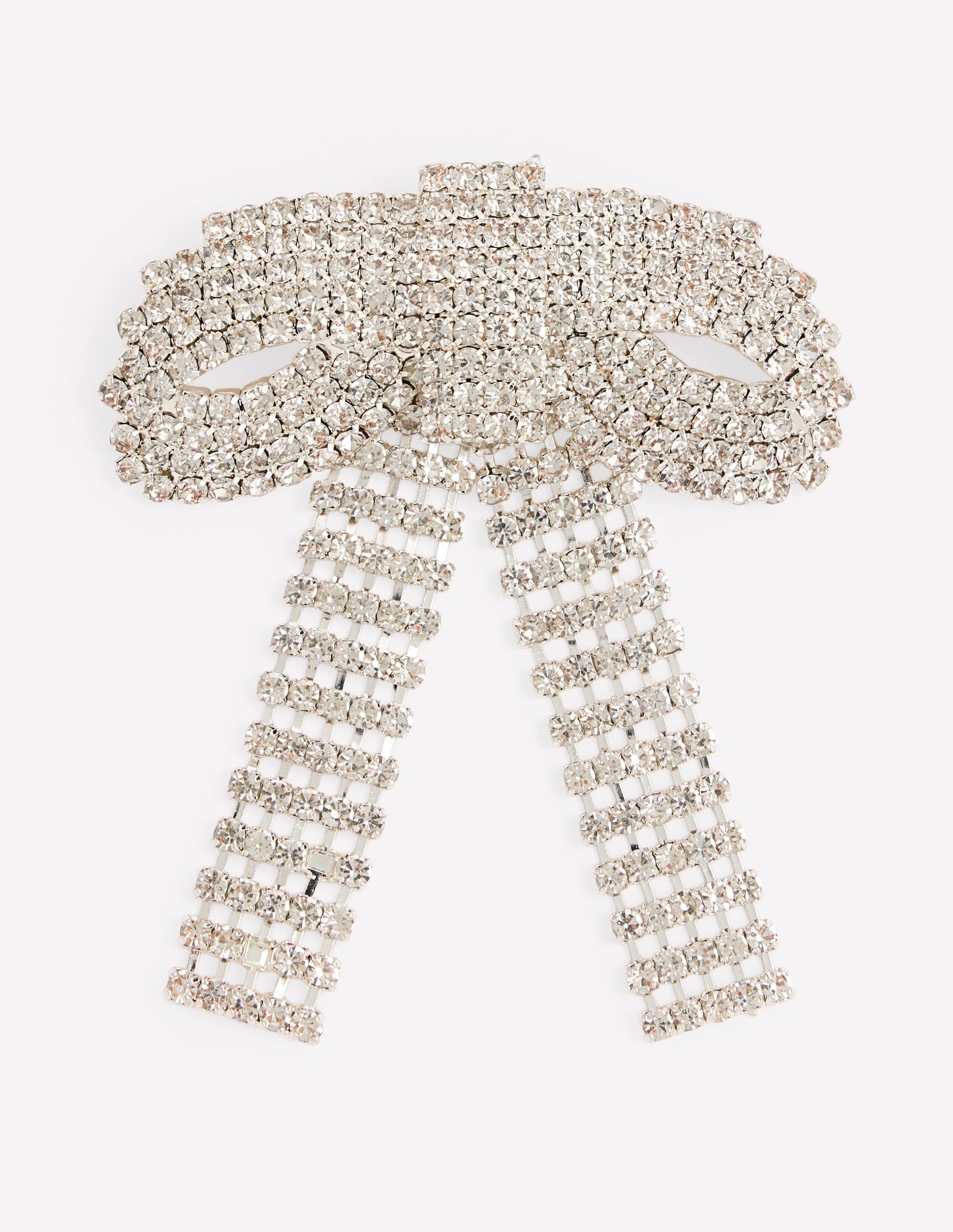 Brosche mit glitzernder Schleife-Transparent-1