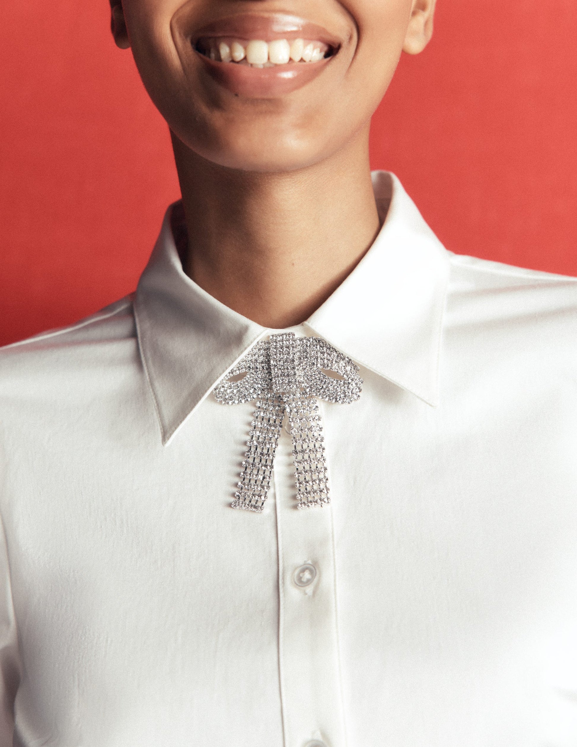 Brosche mit glitzernder Schleife-Transparent-2