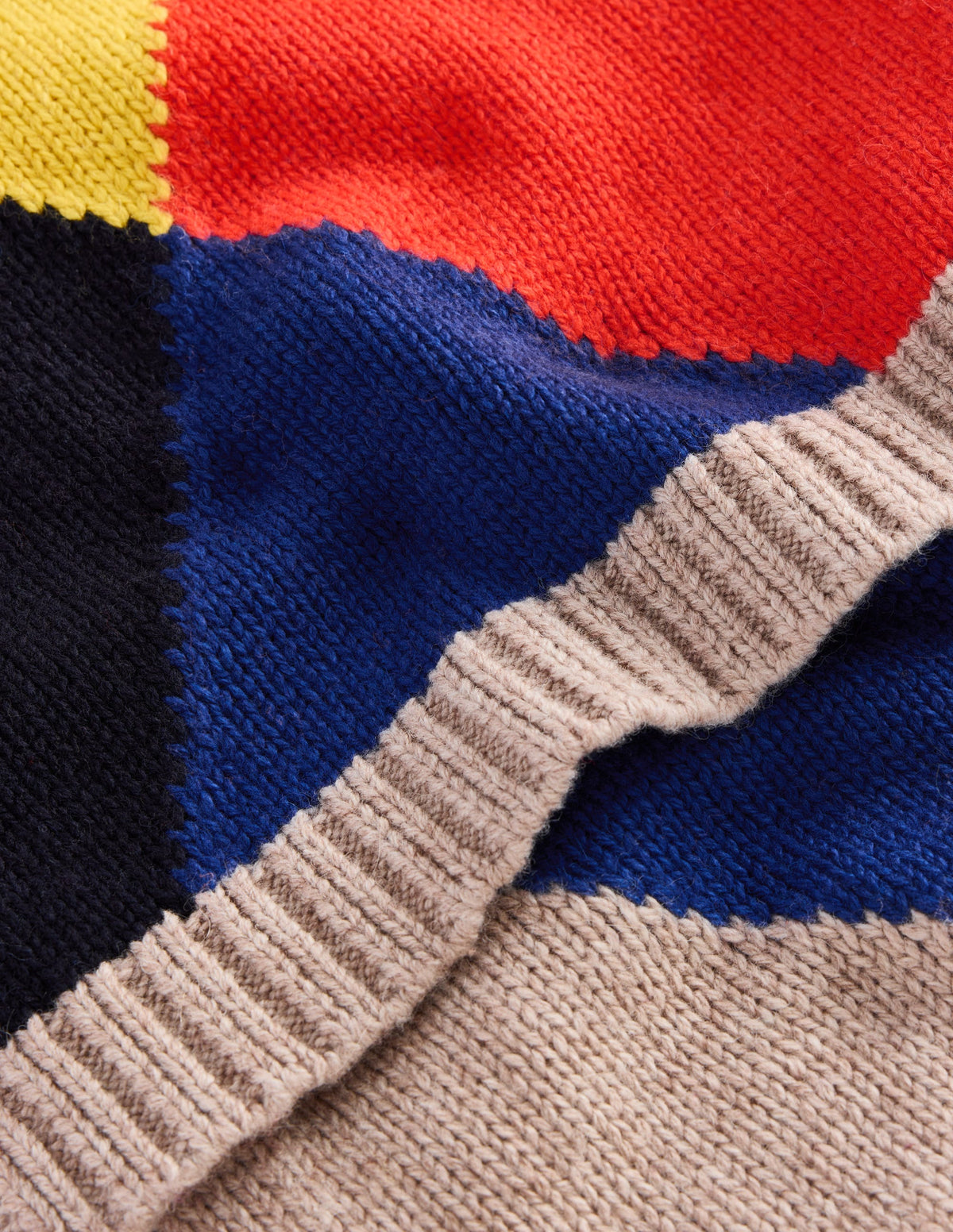 Strickschal-Bunt, Argyle-Muster-3