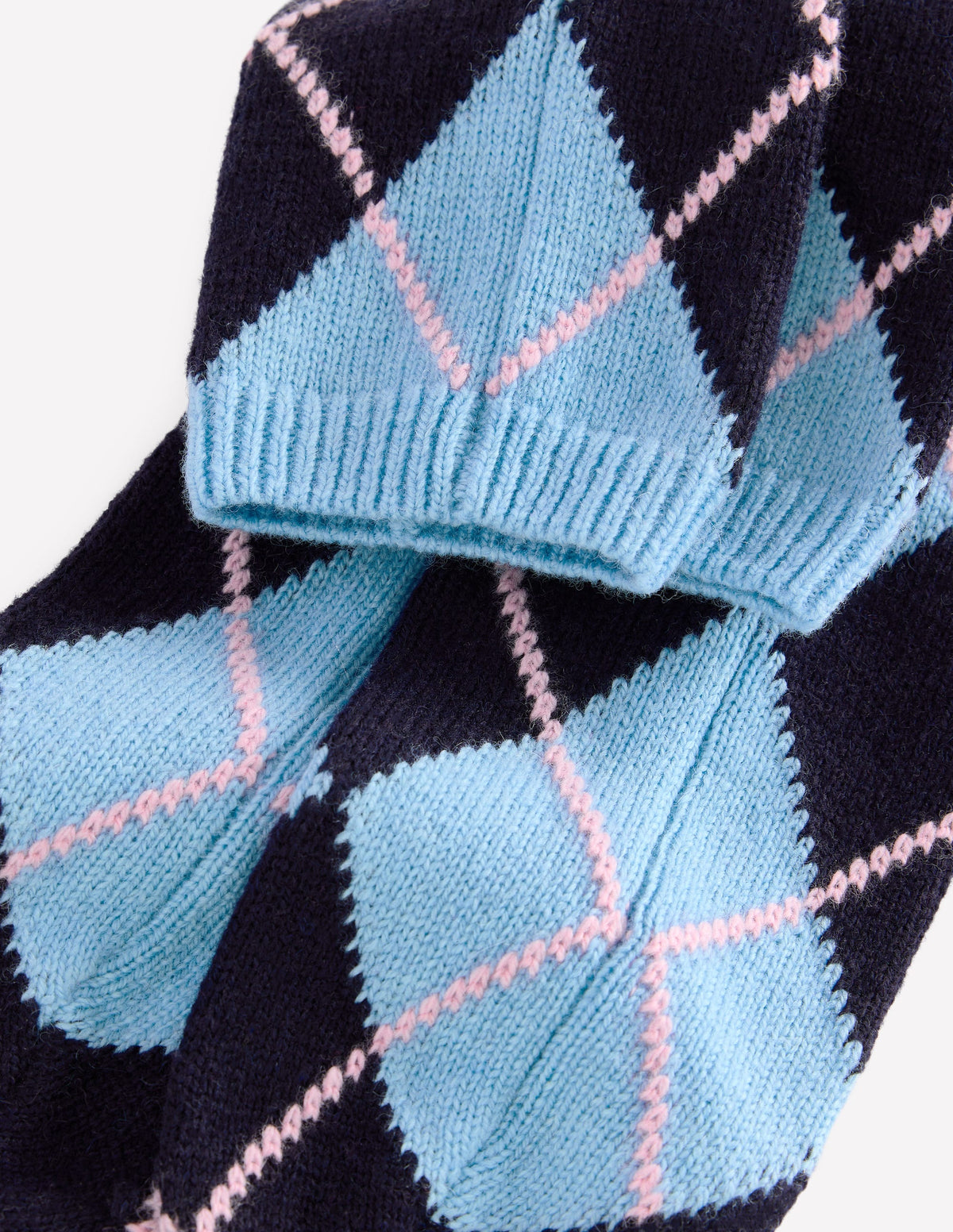 Kuschelige Stricksocken-Argyle-Muster-3