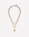 Collier délicat ornementé en métal-Doré
