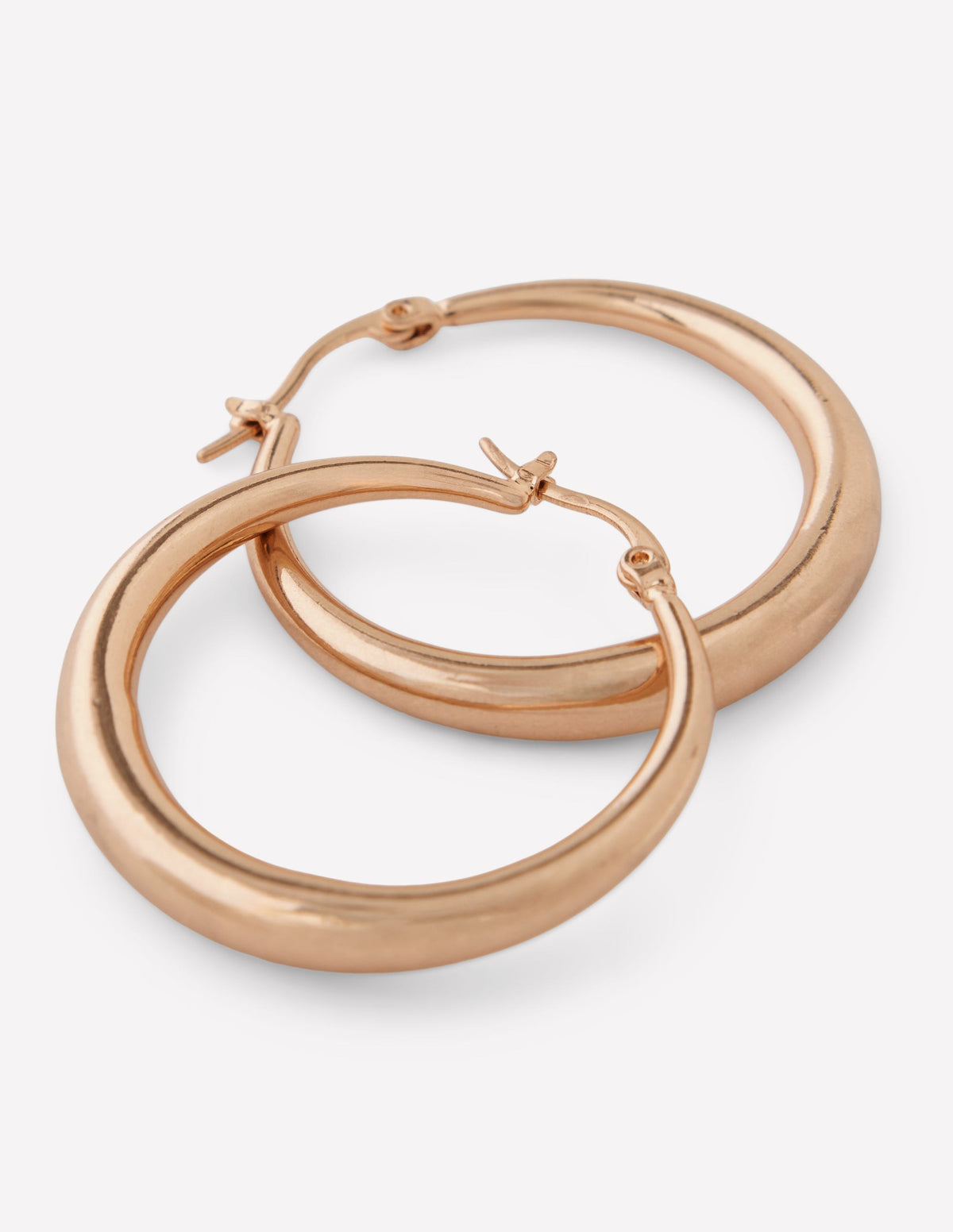 Classic Medium Hoops-Gold - Image 3