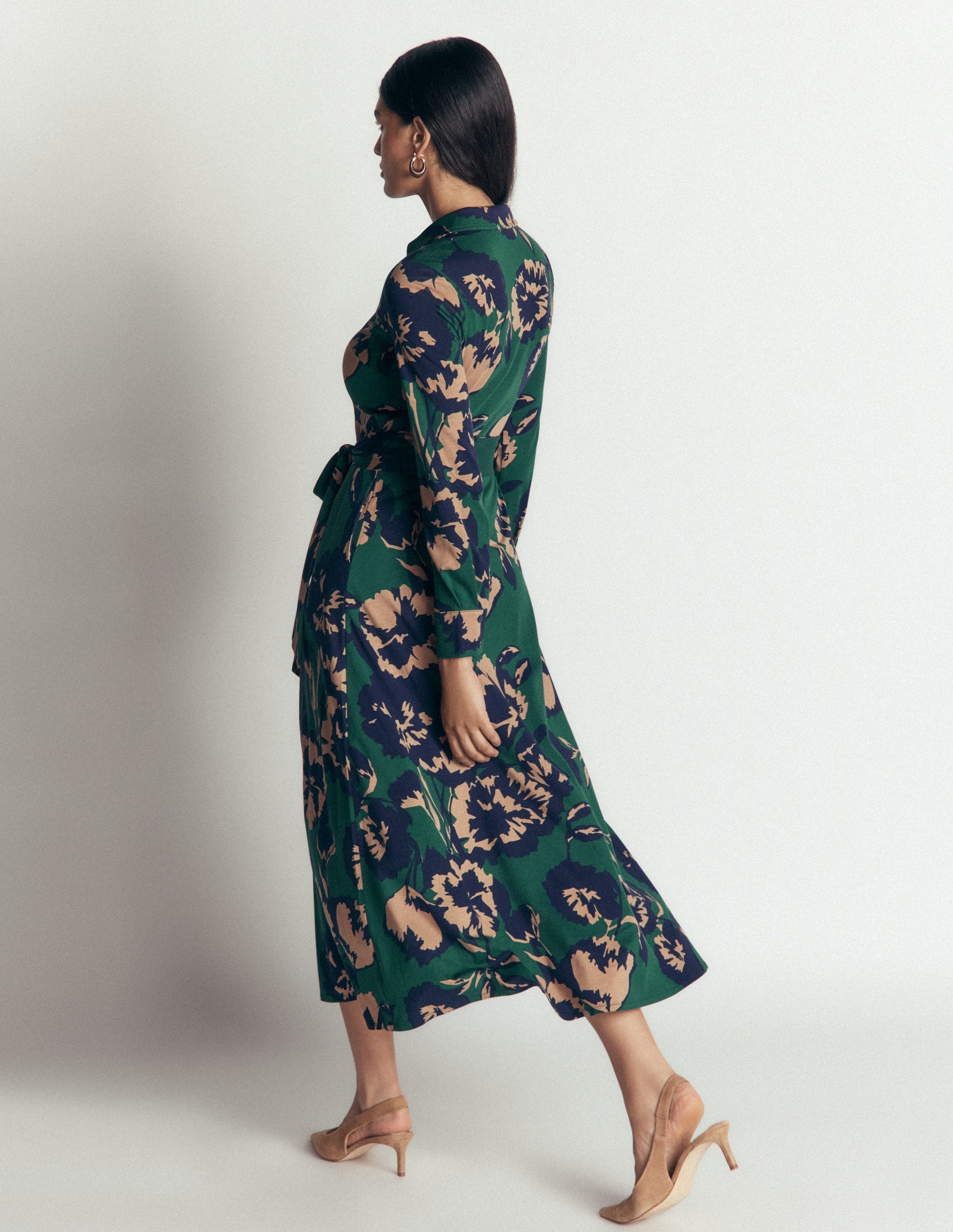 Marcia Jersey-Hemdblusenkleid-Seegras, Waldbrise-3