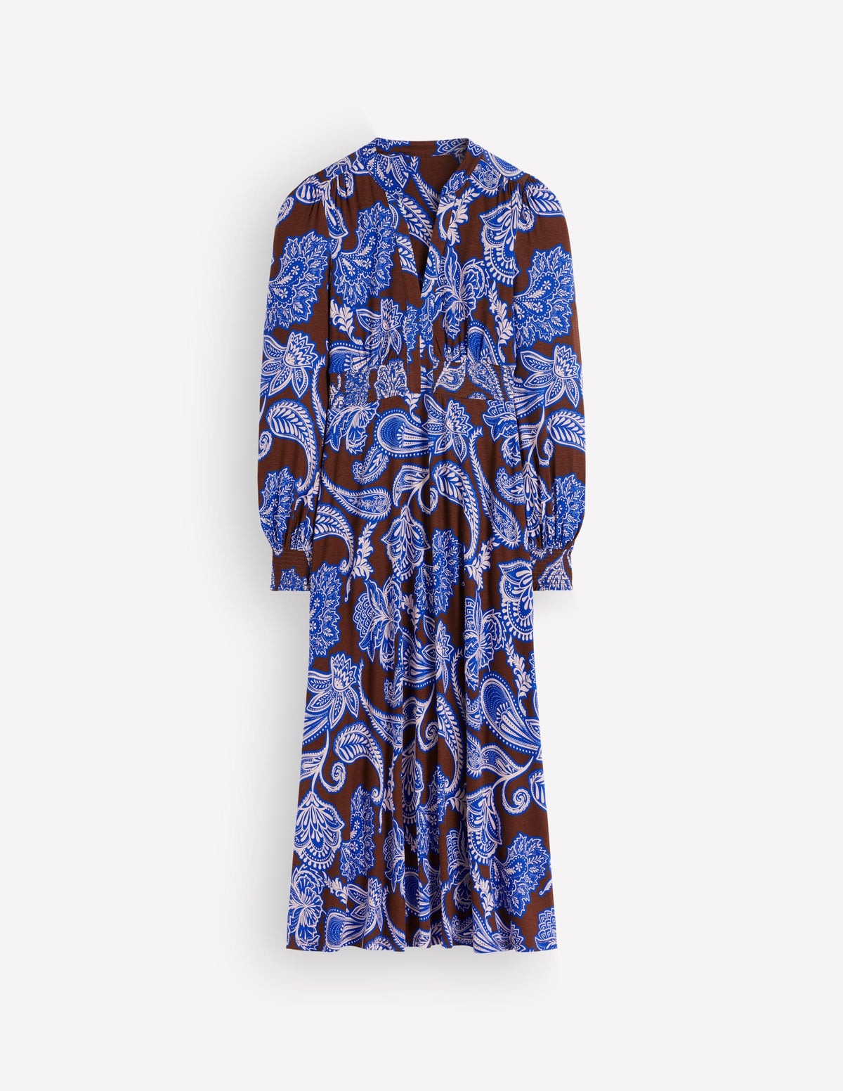 Georgia Jersey-Midikleid-Umbra, Paisley-Bouquet-6