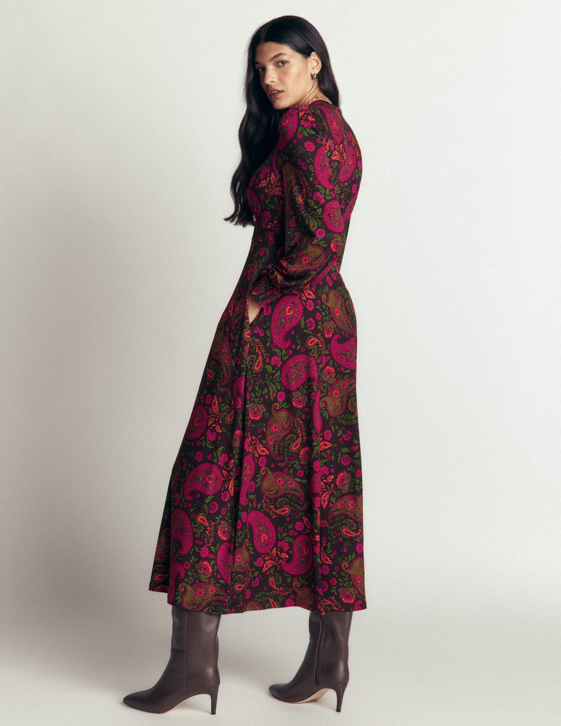 Georgia Jersey-Midikleid-Bunt, Boho-Charm-3