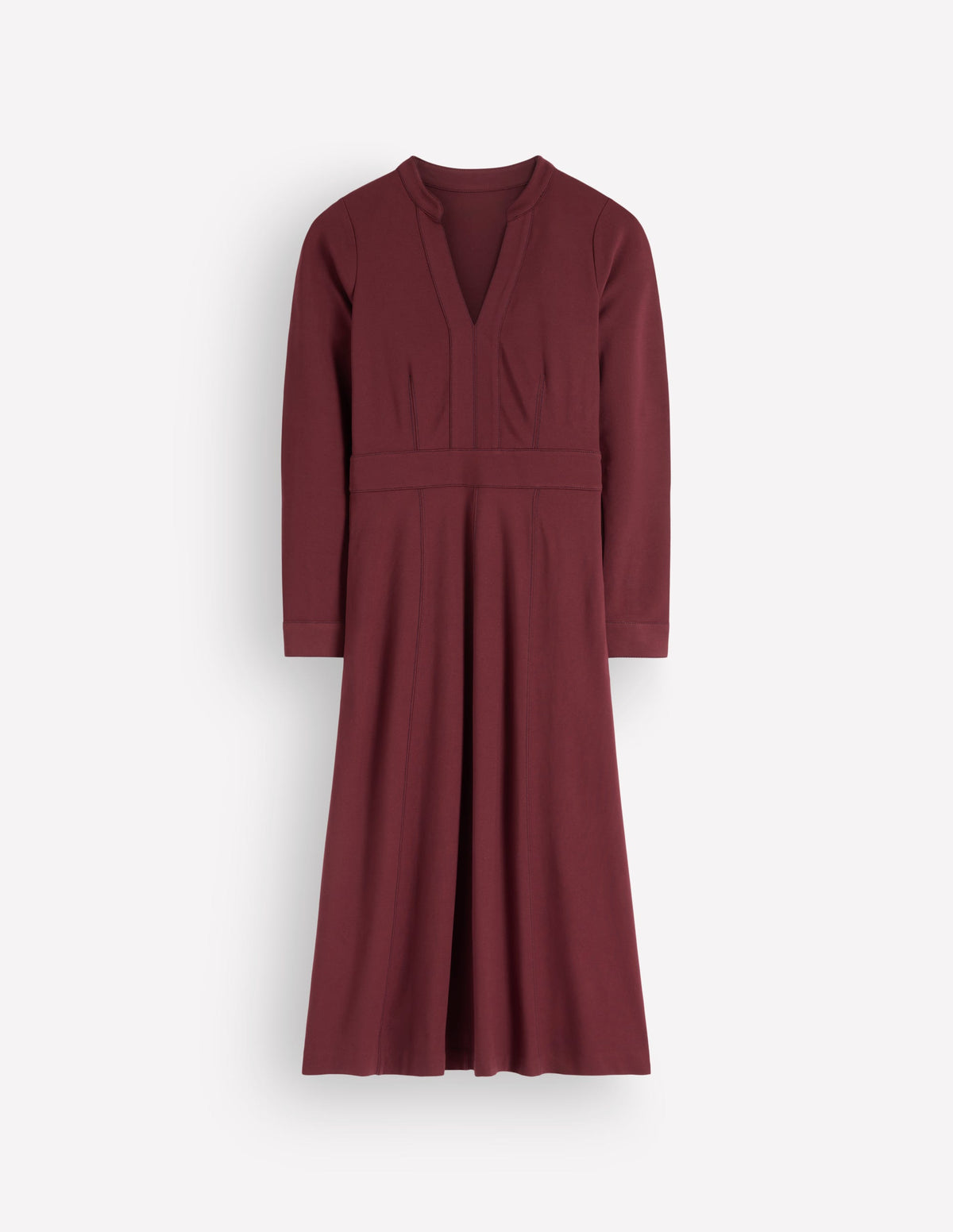 Alex Ponte-Midikleid in Kontrastfarben-Schokoladentrüffel - Image 5