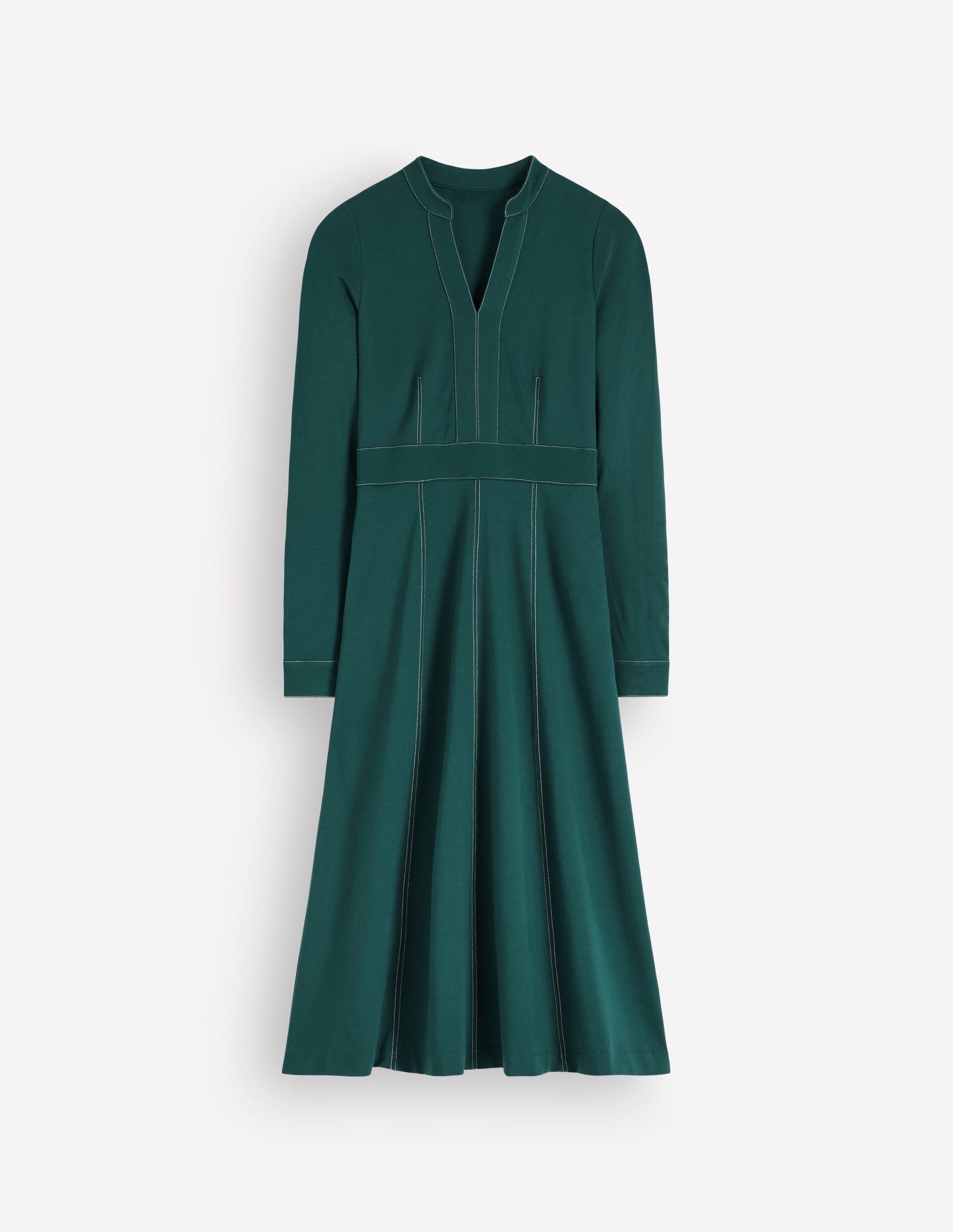 Alex Ponte Contrast Midi Dress-Midnight Ocean-5