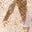 Ausgestelltes Kleid mit tiefem Rundhalsausschnitt-Gold, Jacquard