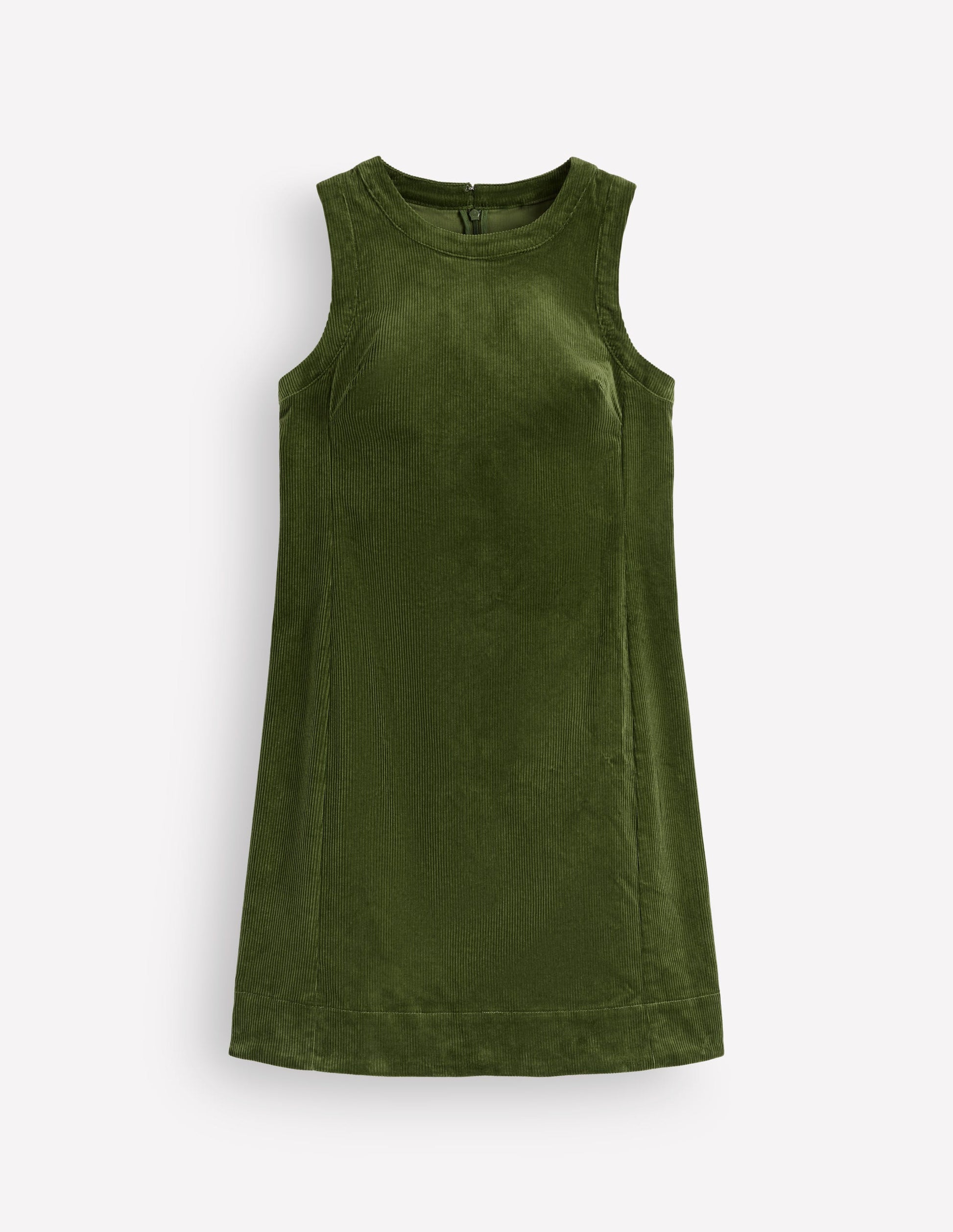 Robe droite Lou en velours côtelé-Vert forêt-6