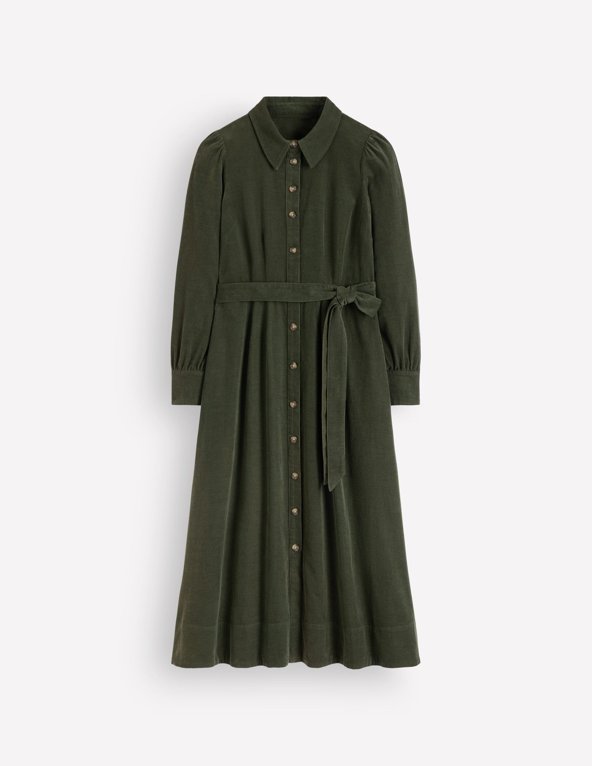 Maeve Midi-Hemdblusenkleid aus Cord-Waldlichtung-5