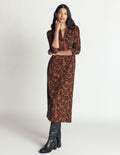Hope Zip Detail Jersey Dress-Russet, Tickled Meadows