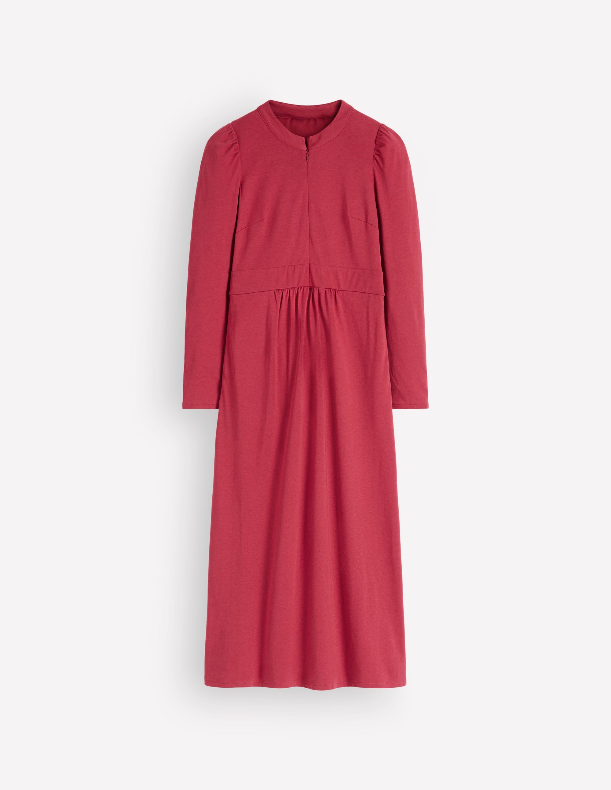 Hope Jerseykleid mit Reißverschlussdetail-Erdiges Rot - Image 5