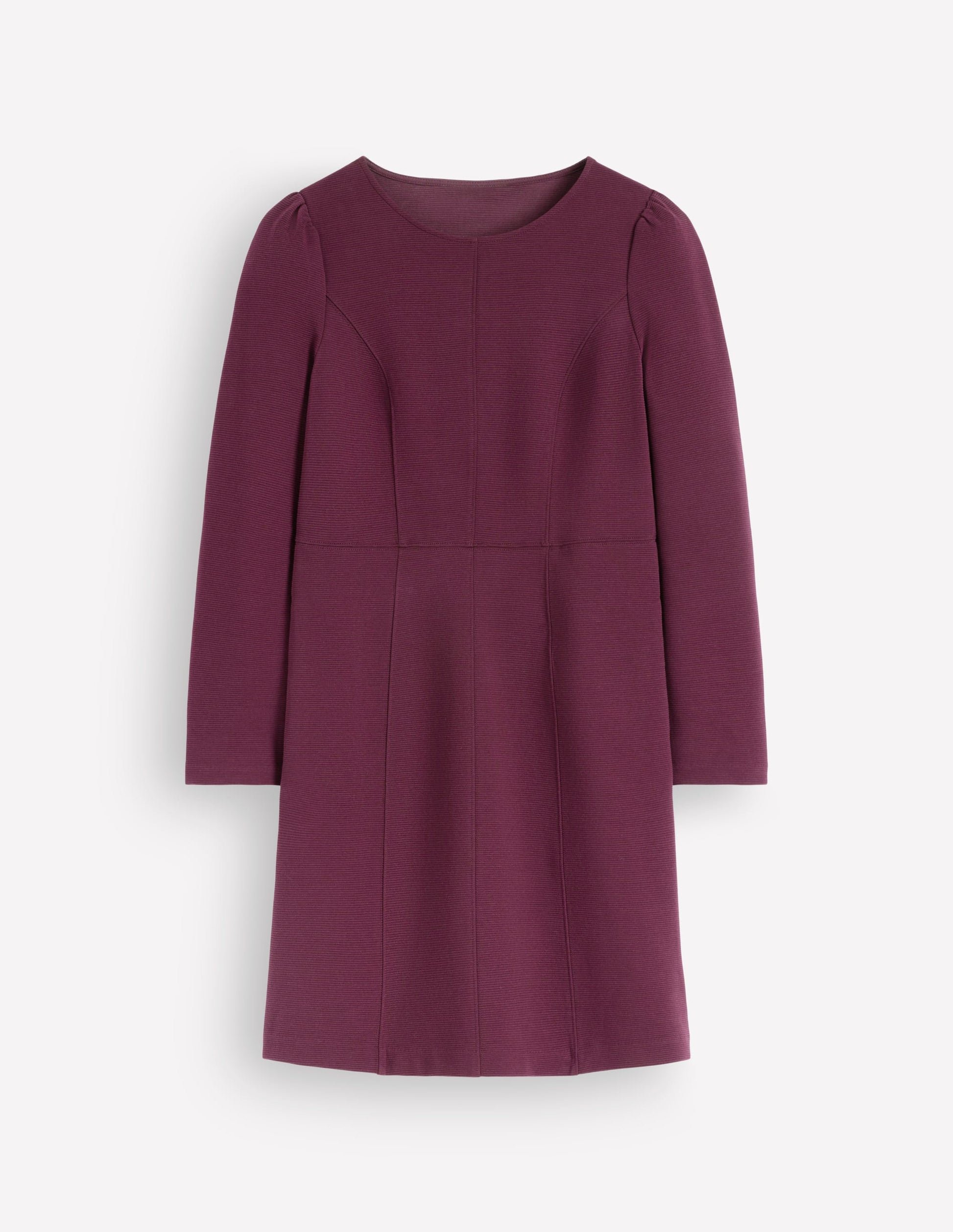 Marla Ottoman-Kleid mit Ziernähten-Dunkle Kirsche-6