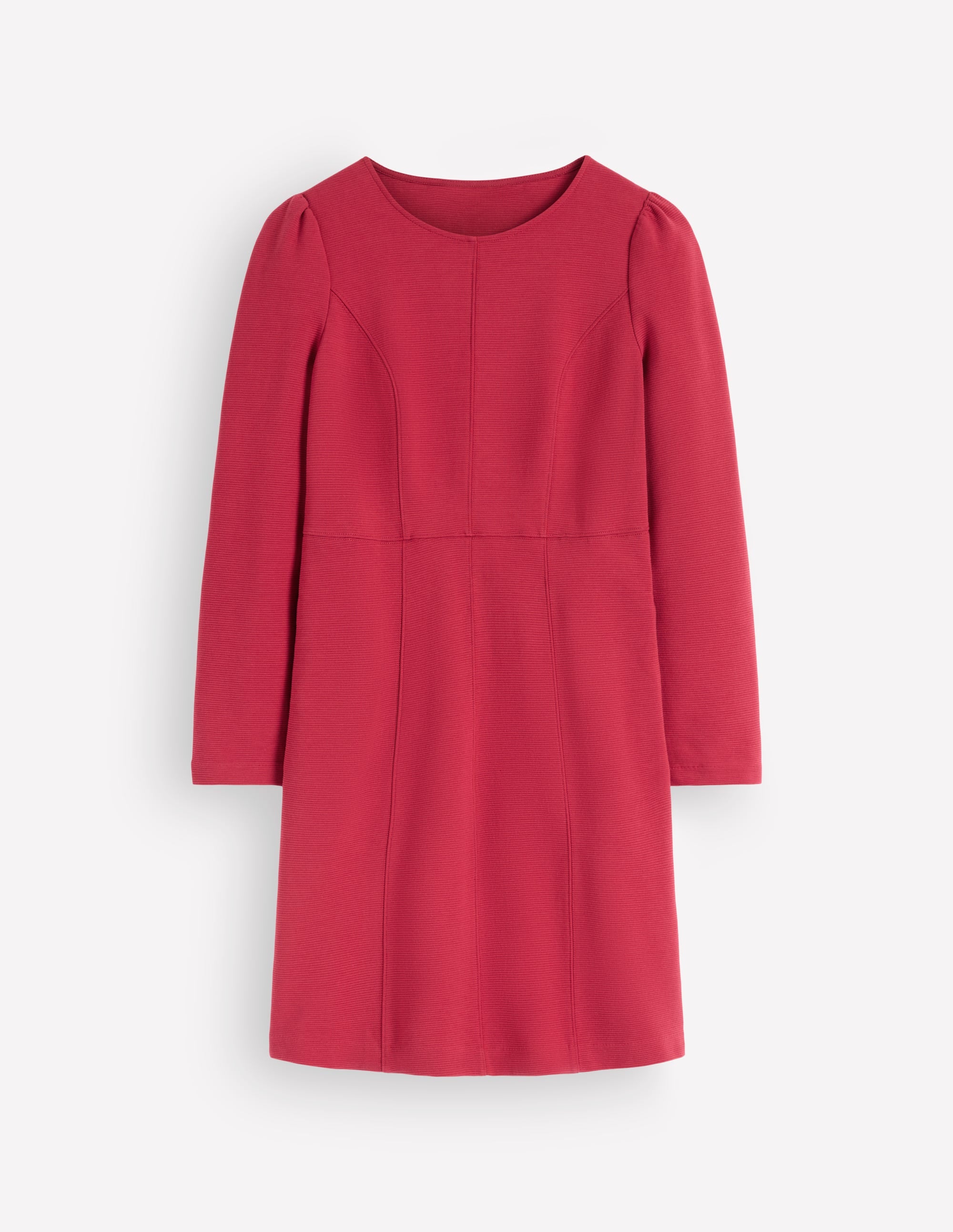 Marla Ottoman-Kleid mit Ziernähten-Erdiges Rot - Image 4