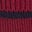 Paula Geripptes Kleid mit Rundhalsausschnitt-Dunkler Blauregen, Marineblau