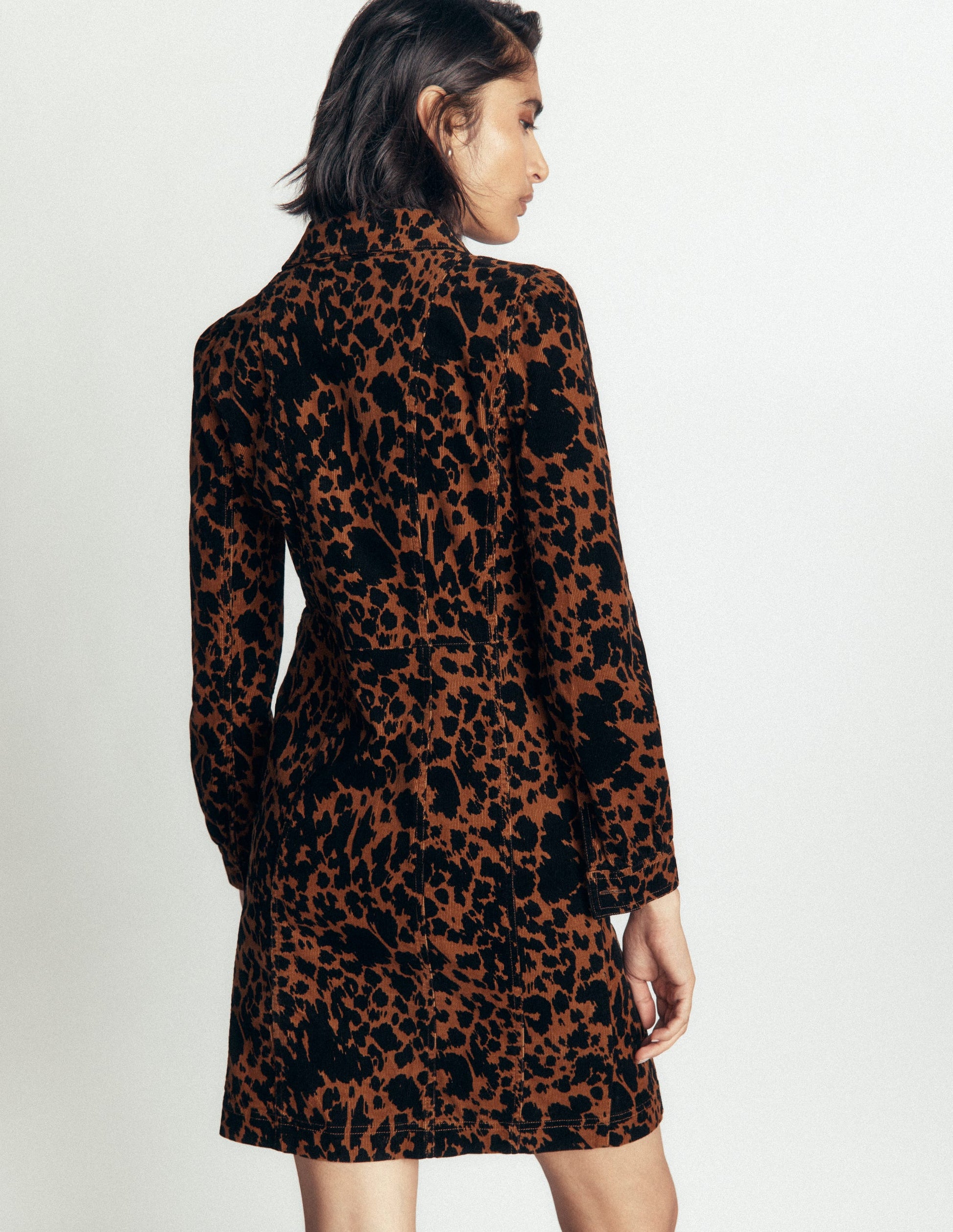 Rhoda Kurzes Cordkleid-Ingwer, Kuhfelder-3