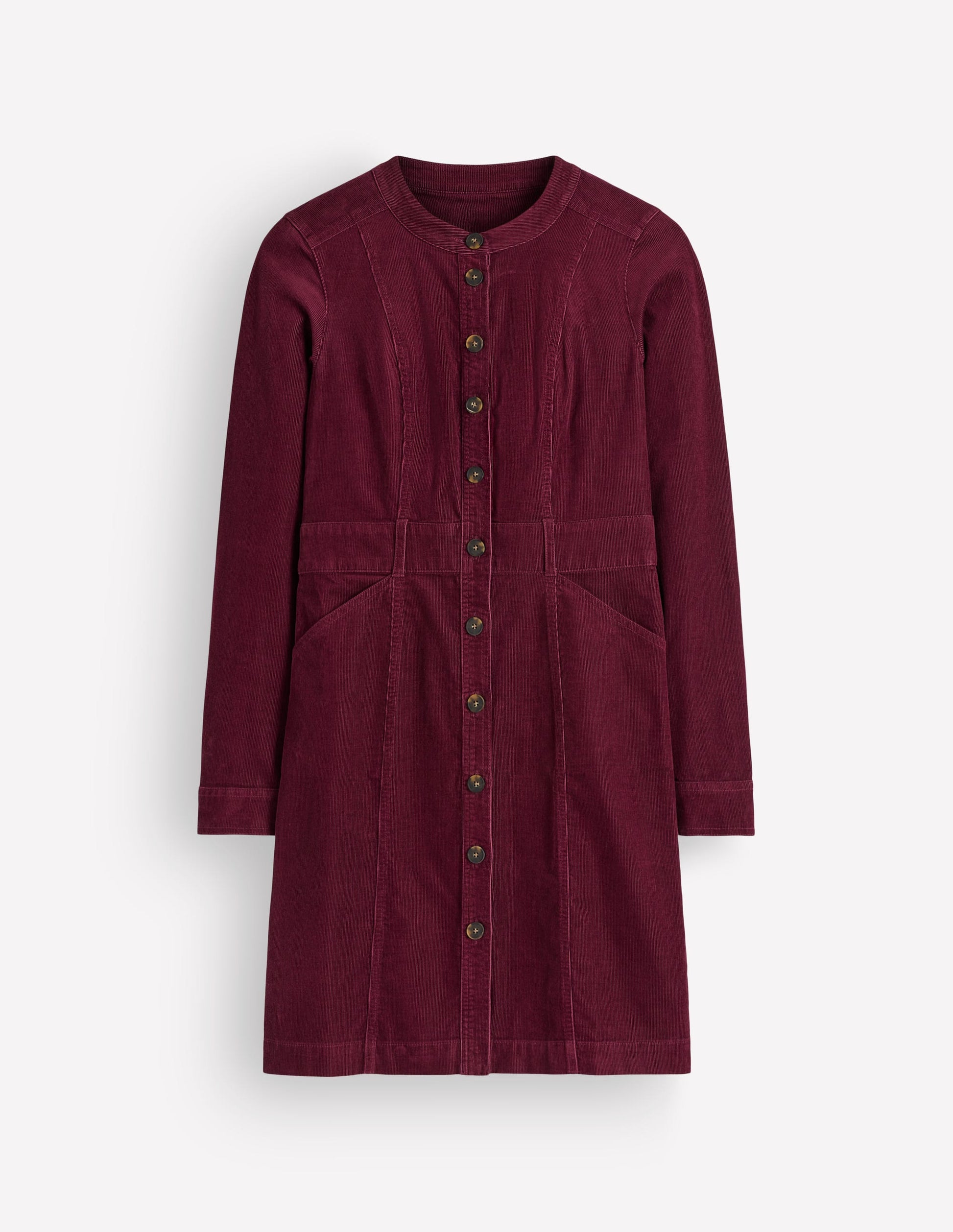 Zara Kurzes Cordkleid-Dunkelviolett-5
