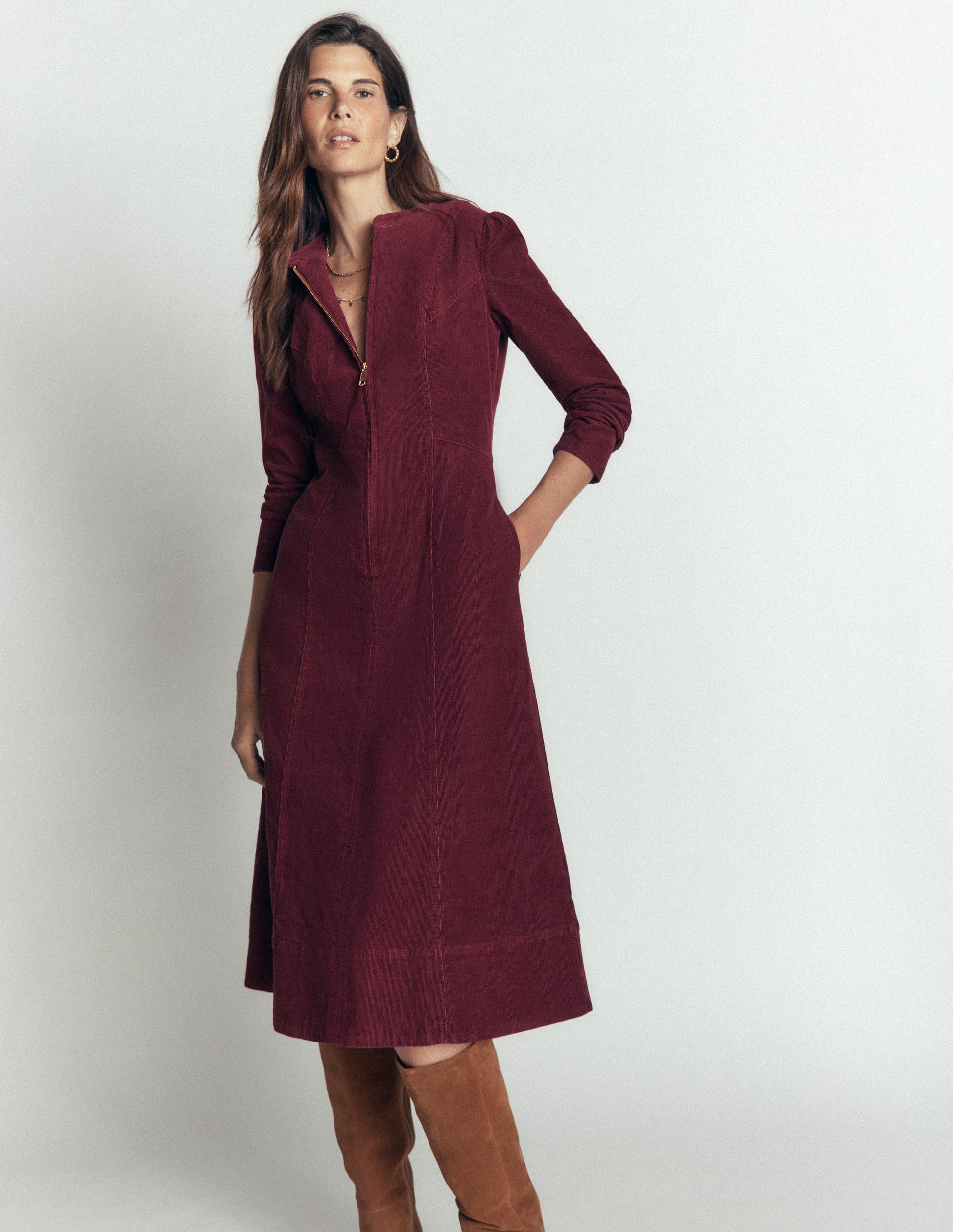 Una Cord-Midikleid-Violett Zaubertrank-1