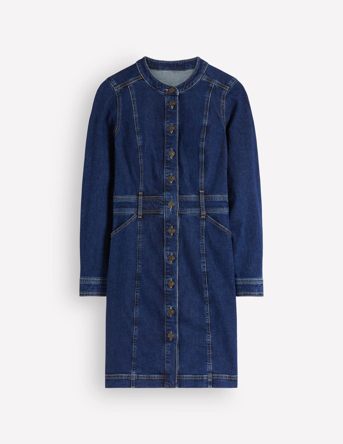 Zara Denim Short Dress-Dark Vintage-7