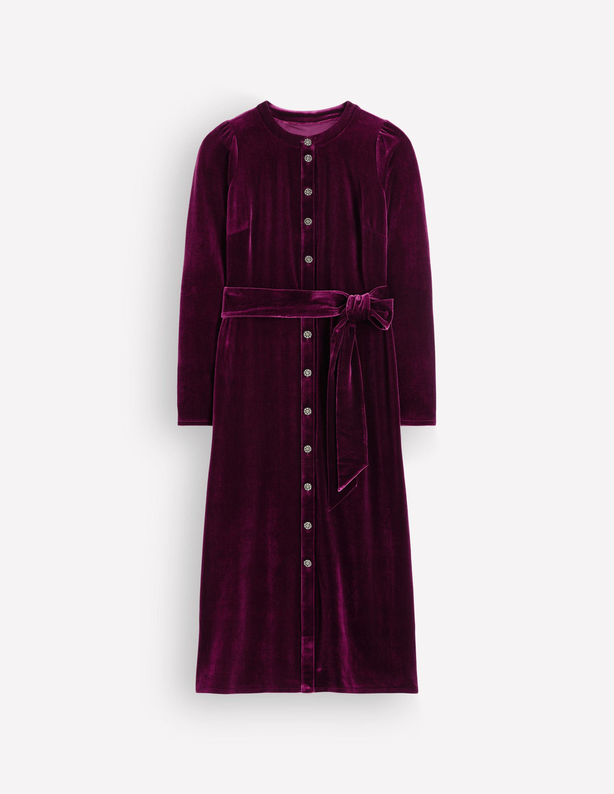 Robe midi colonne Honor en velours-Port Royal-5
