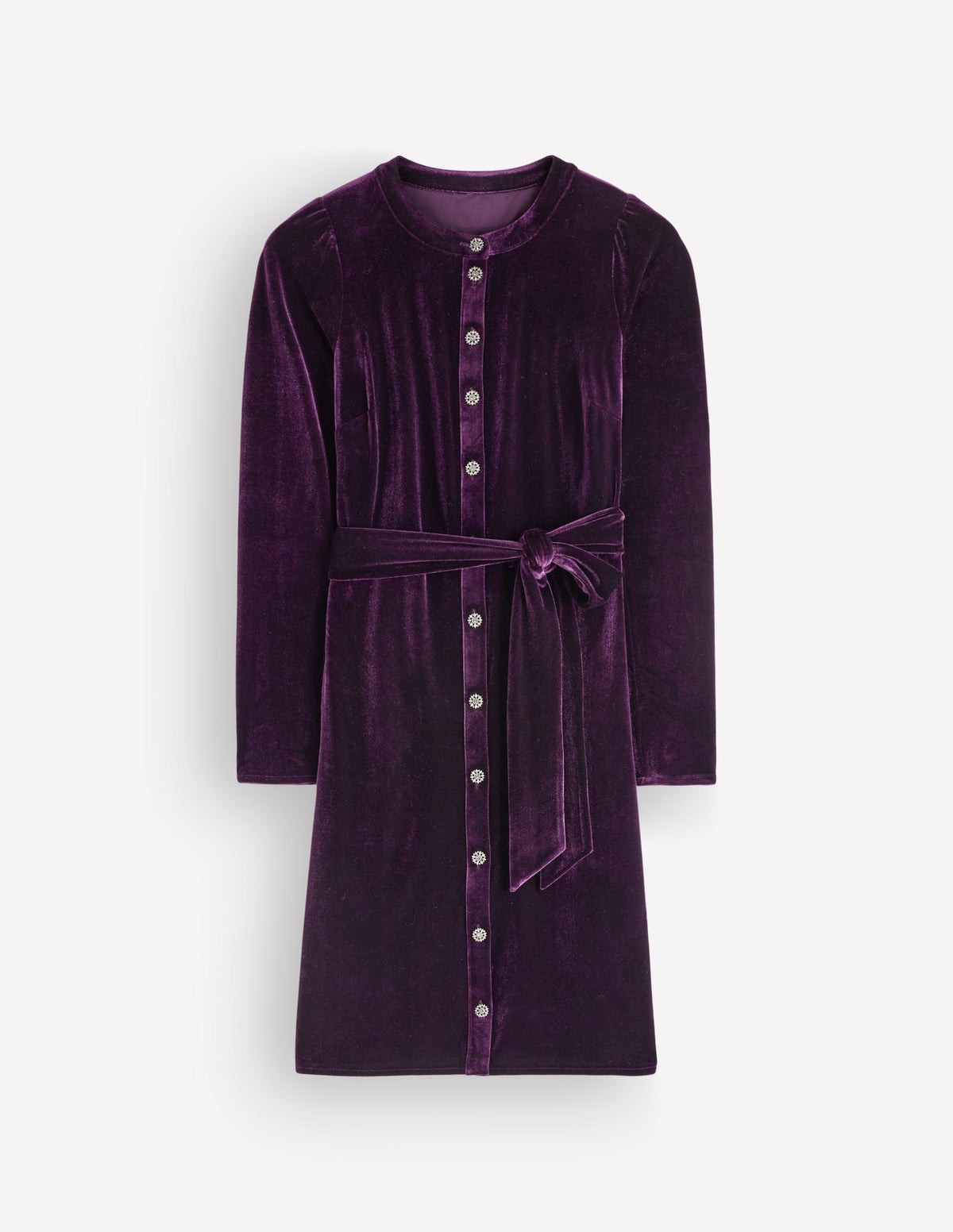 Honor Kurzes Samtkleid-Nachtschatten-6