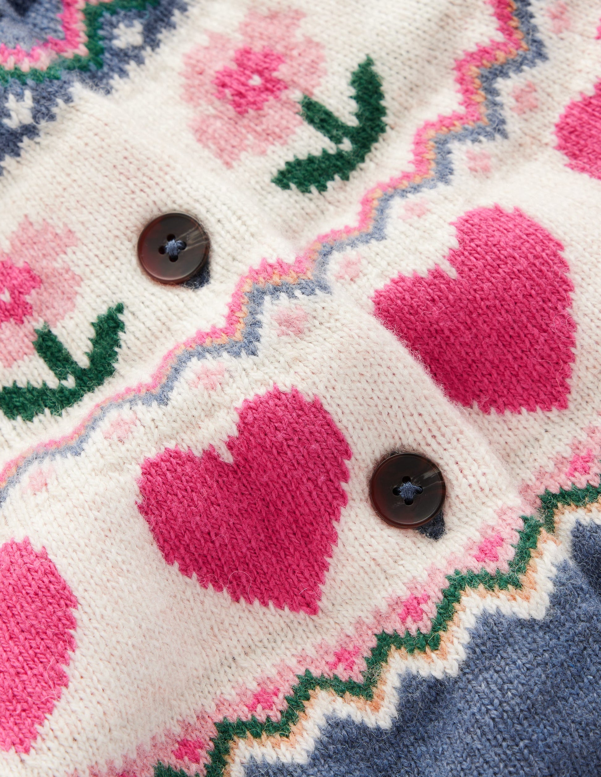 Edie Fair Isle Cardigan-Blue fair isle-6
