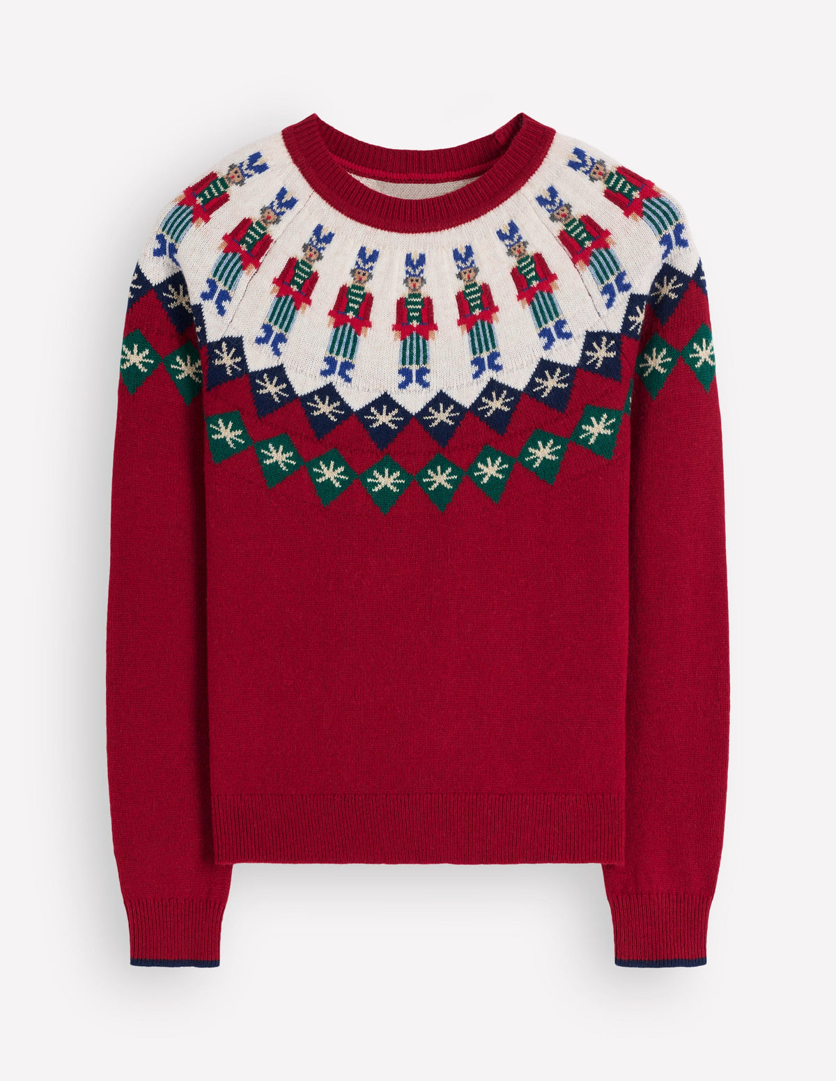 Edie Fair-Isle-Pullover-Rot Soldat Fair-Isle - Image 5