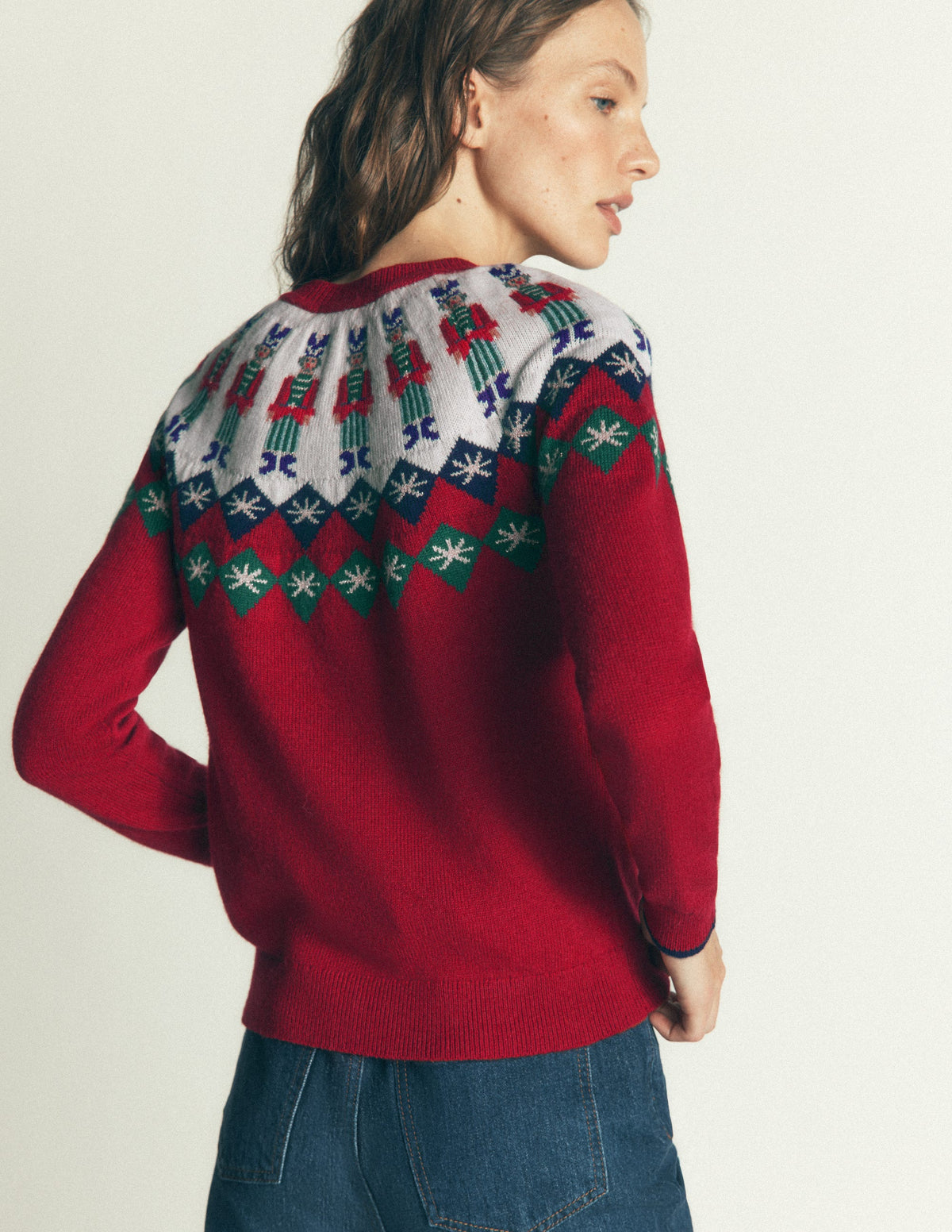 Edie Fair-Isle-Pullover-Rot Soldat Fair-Isle-4