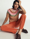 Edie Fair-Isle-Pullover-Camel Fair-Isle