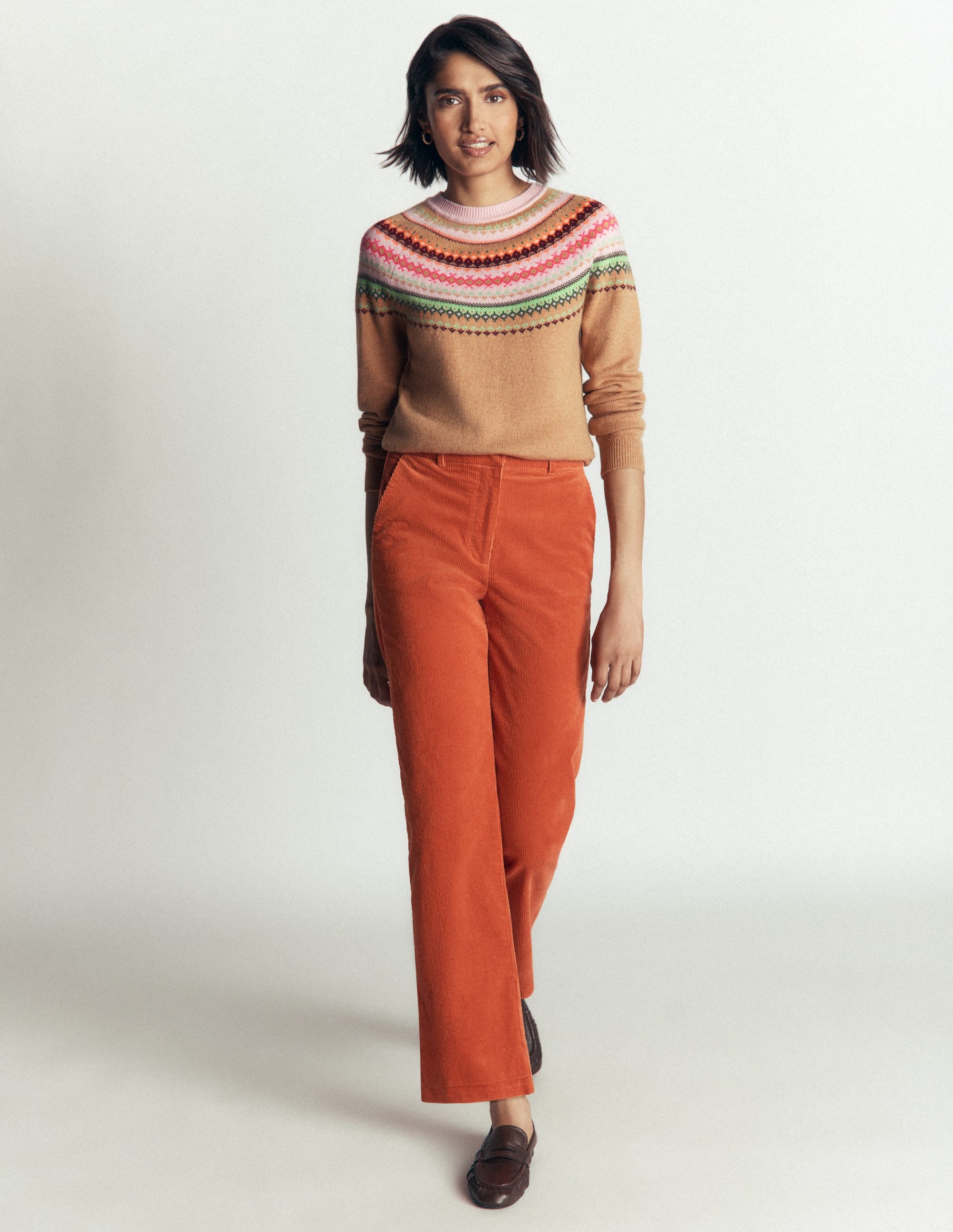 Edie Fair-Isle-Pullover-Camel Fair-Isle - Image 4