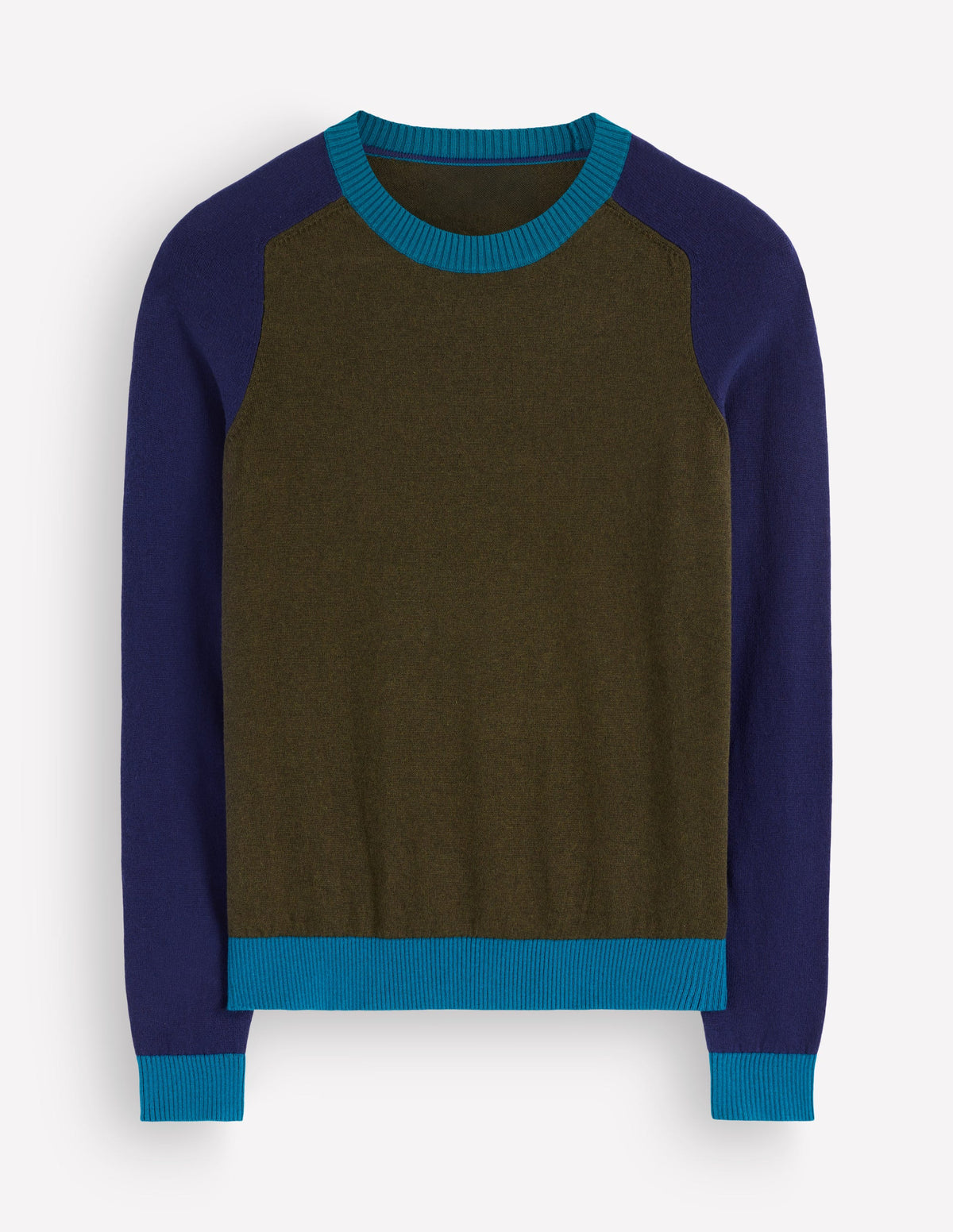 Meg Pullover mit Raglanärmeln-Waldlichtung, Color Blocking-5