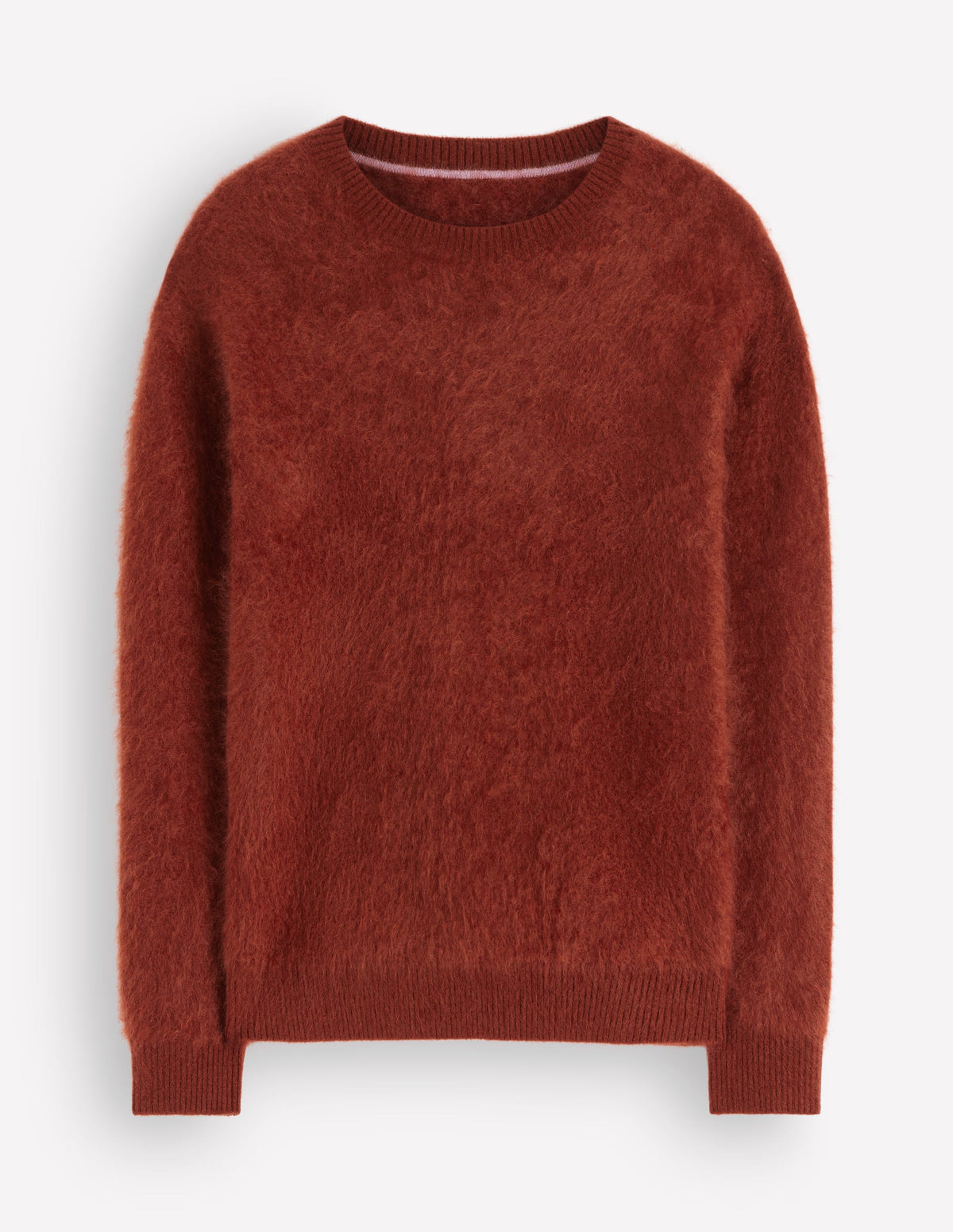 Kat Pullover aus gebürstetem Kaschmir-Braun-Orange-5