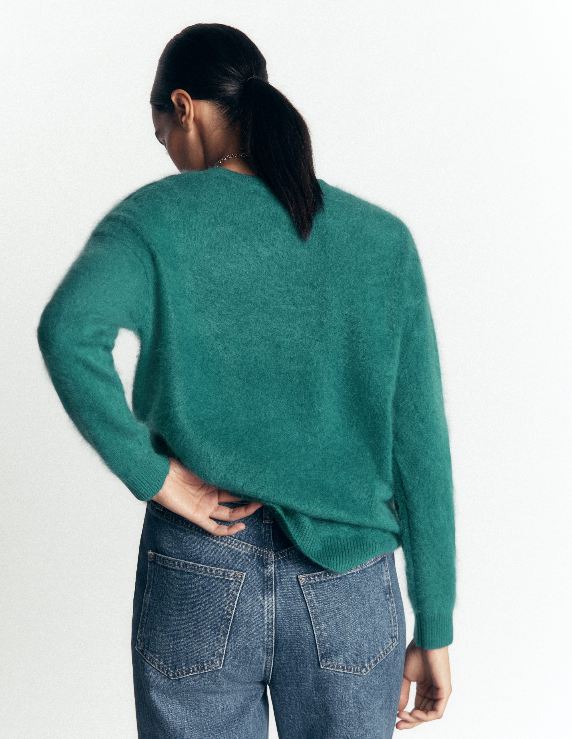 Pull Kat en cachemire brossé-Profondeurs abyssales - Image 3