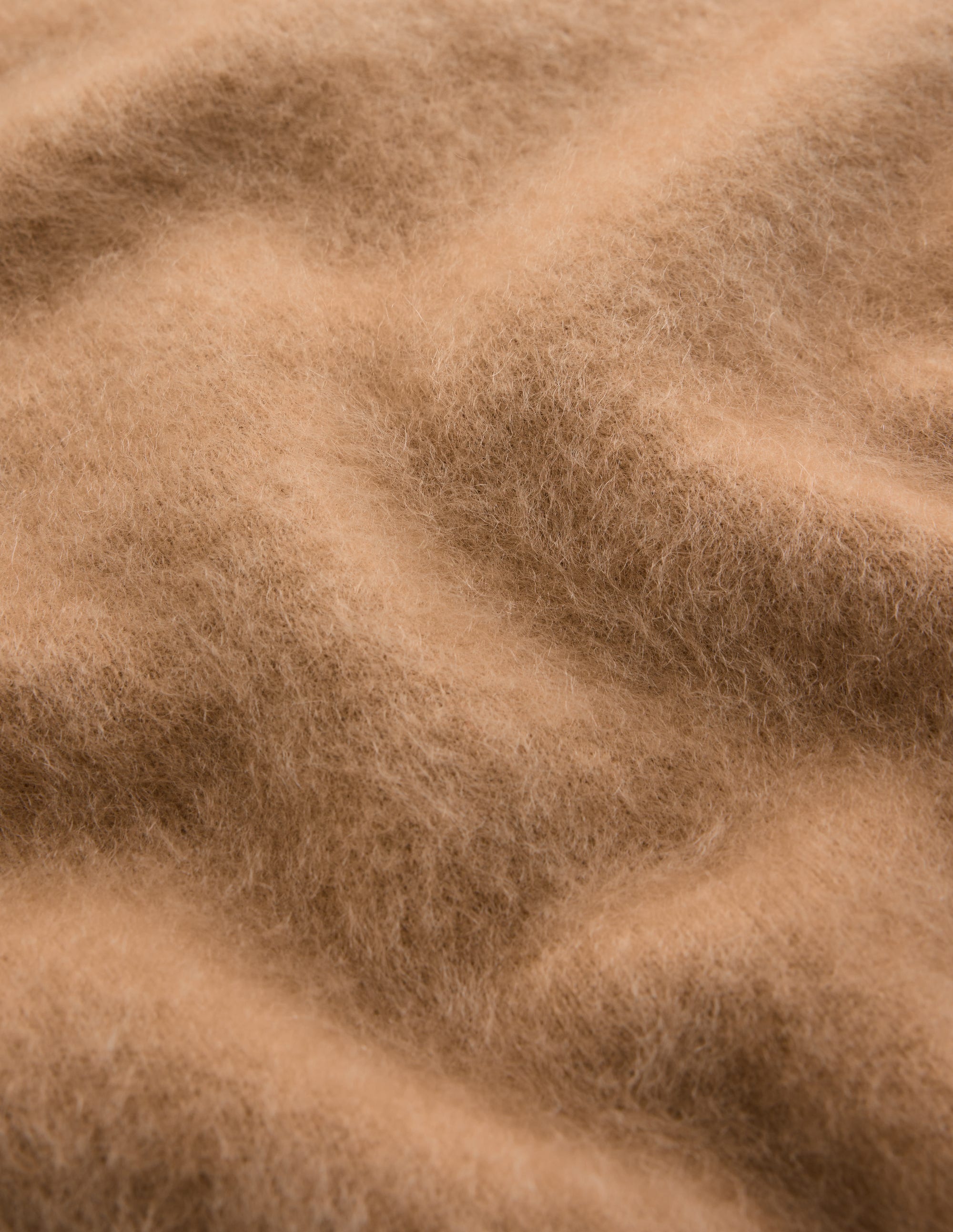 Kat Brushed Cashmere Jumper-Camel Melange - Image 6