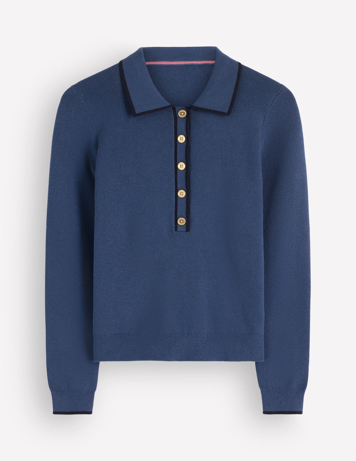 Liz Henley-Pullover-Sanftes Indigoblau-5