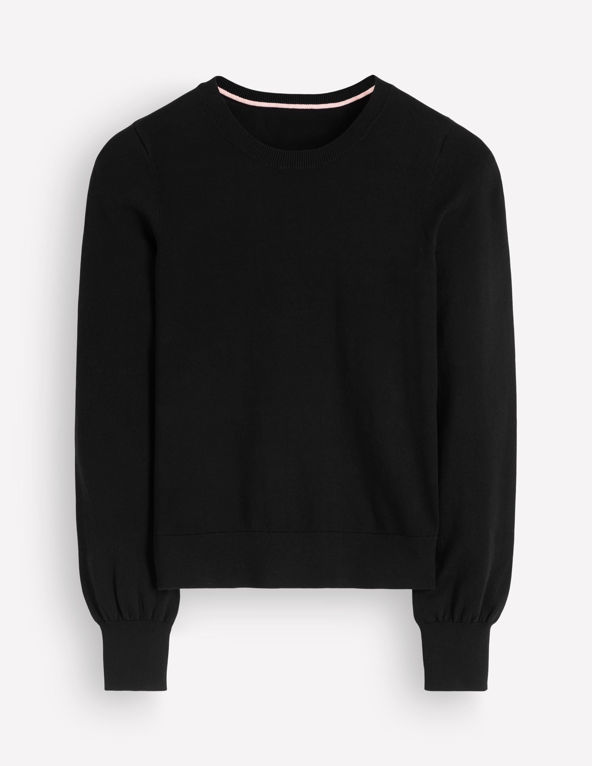 Camilla Baumwollpullover mit Rundhalsausschnitt-Schwarz - Image 5