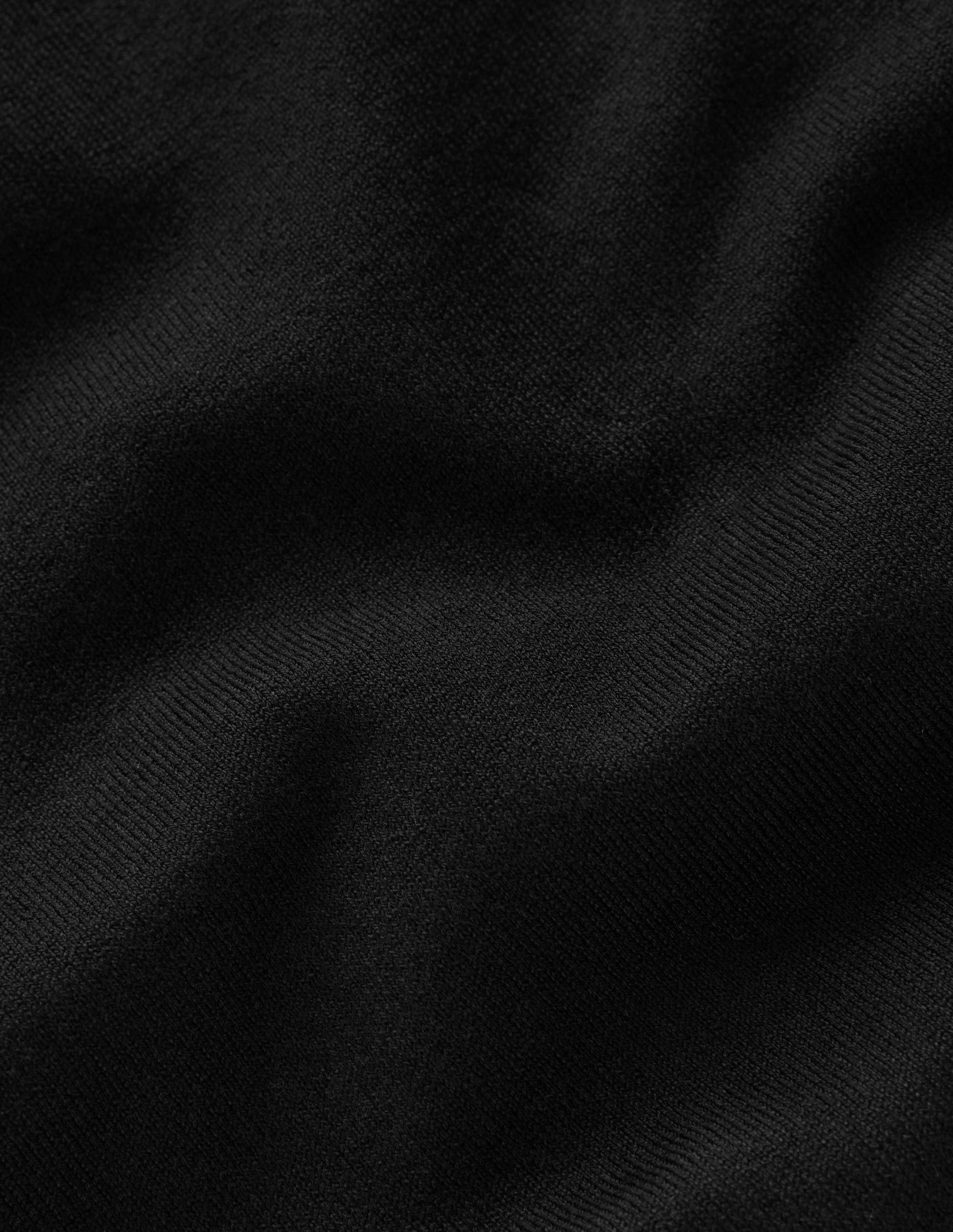 Camilla Baumwollpullover mit Rundhalsausschnitt-Schwarz-6