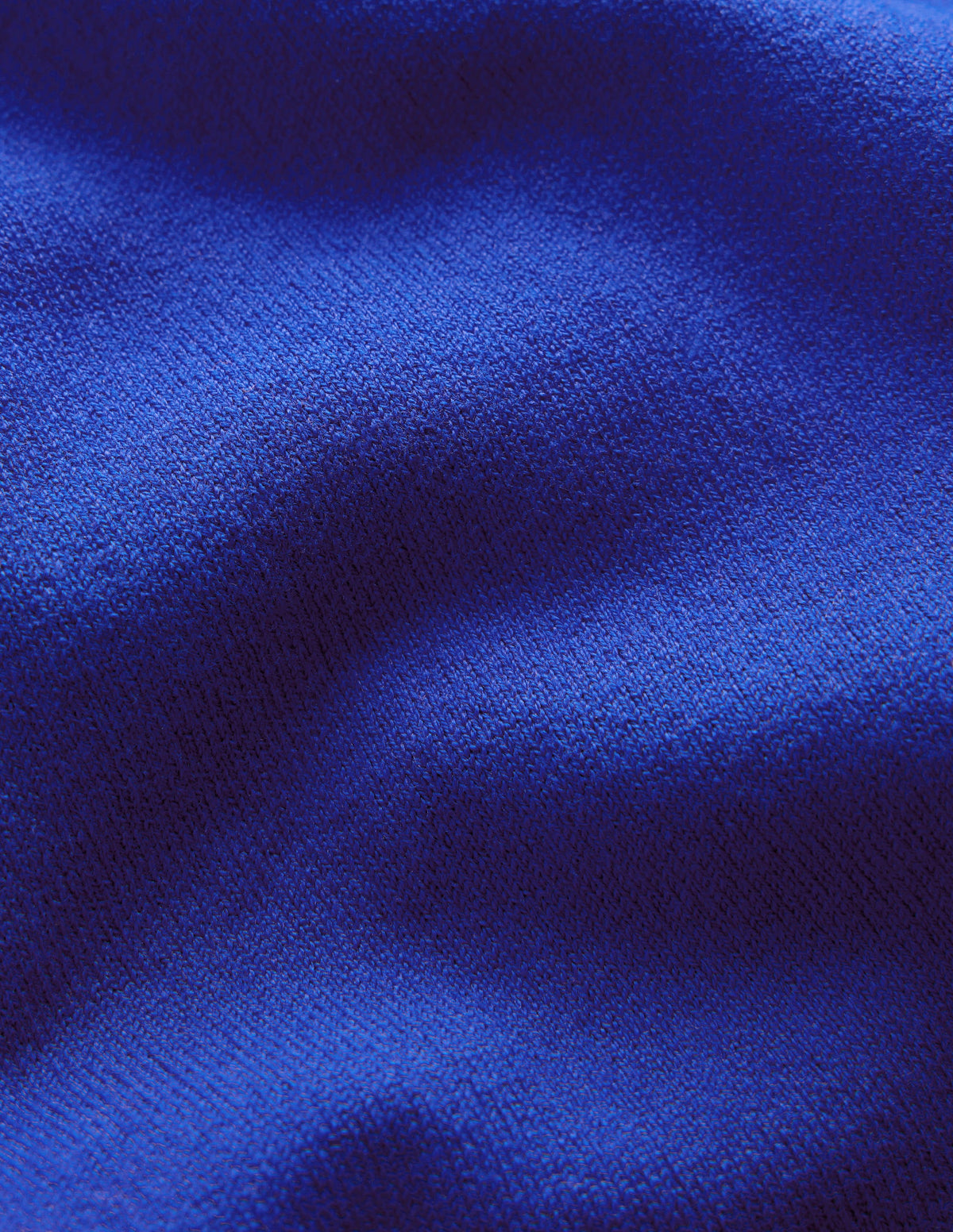 Camilla Baumwollpullover mit Rundhalsausschnitt-Leuchtendes Blau-6