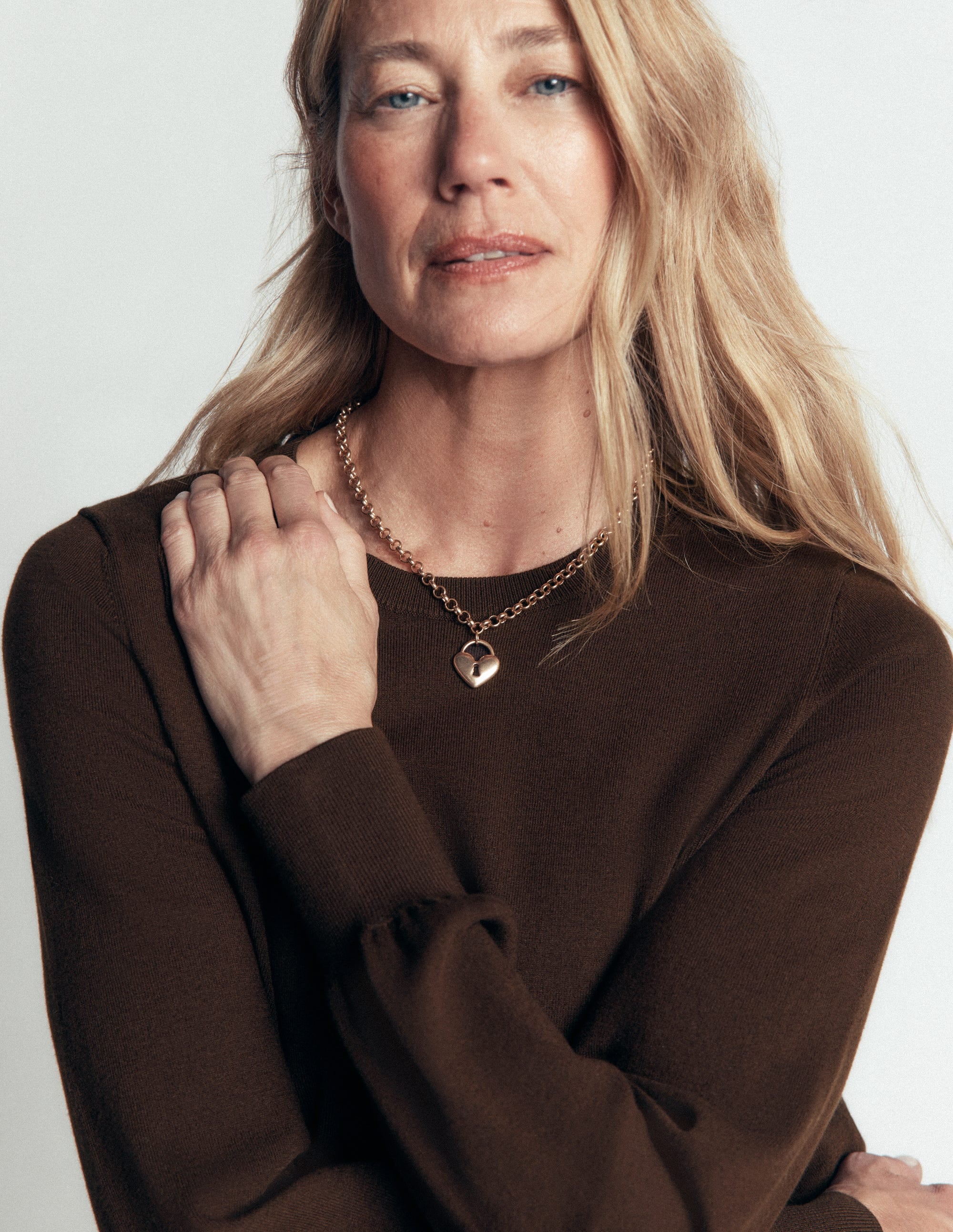 Camilla Baumwollpullover mit Rundhalsausschnitt-Bitterschokolade - Image 2