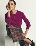 Camilla Baumwollpullover mit Rundhalsausschnitt-Zaubertrank-Violett