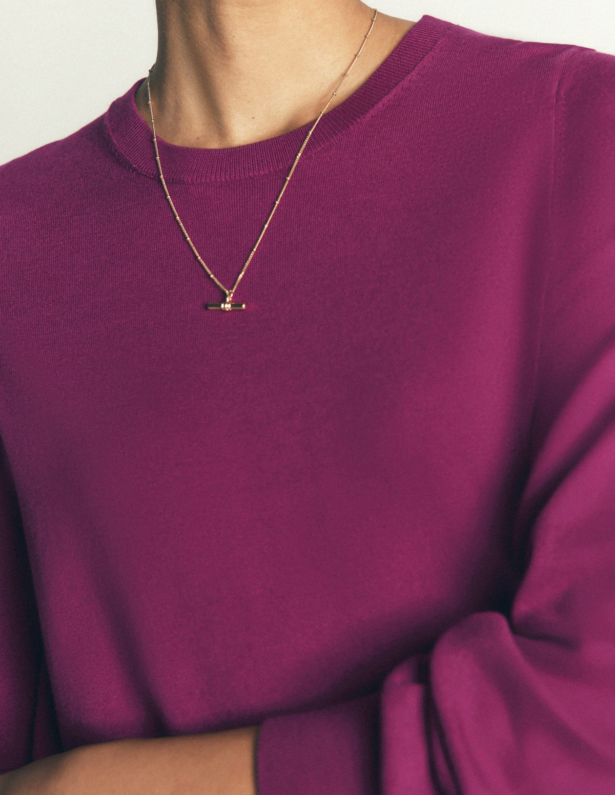 Camilla Baumwollpullover mit Rundhalsausschnitt-Zaubertrank-Violett-2