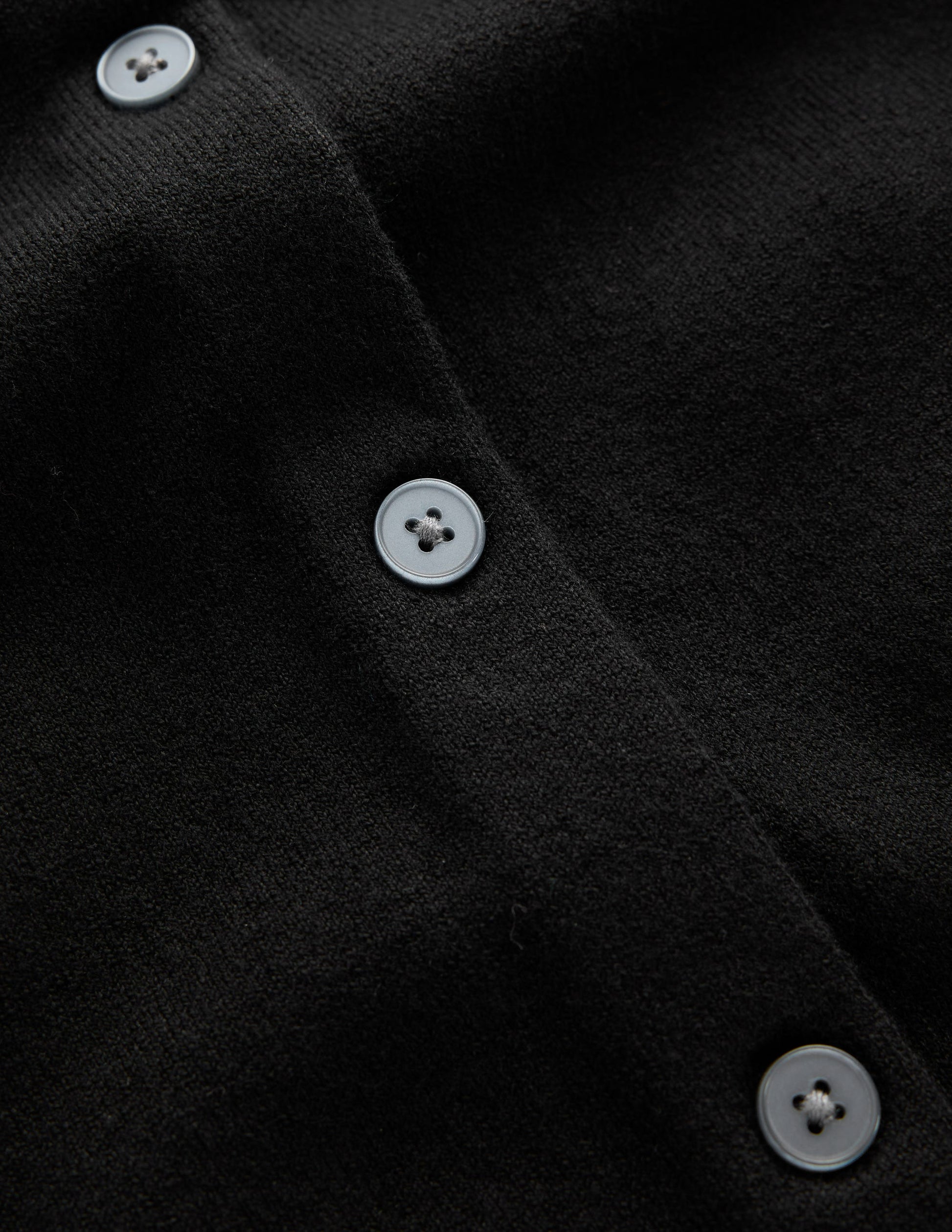 Camilla Baumwollstrickjacke mit Rundhalsausschnitt-Schwarz-6