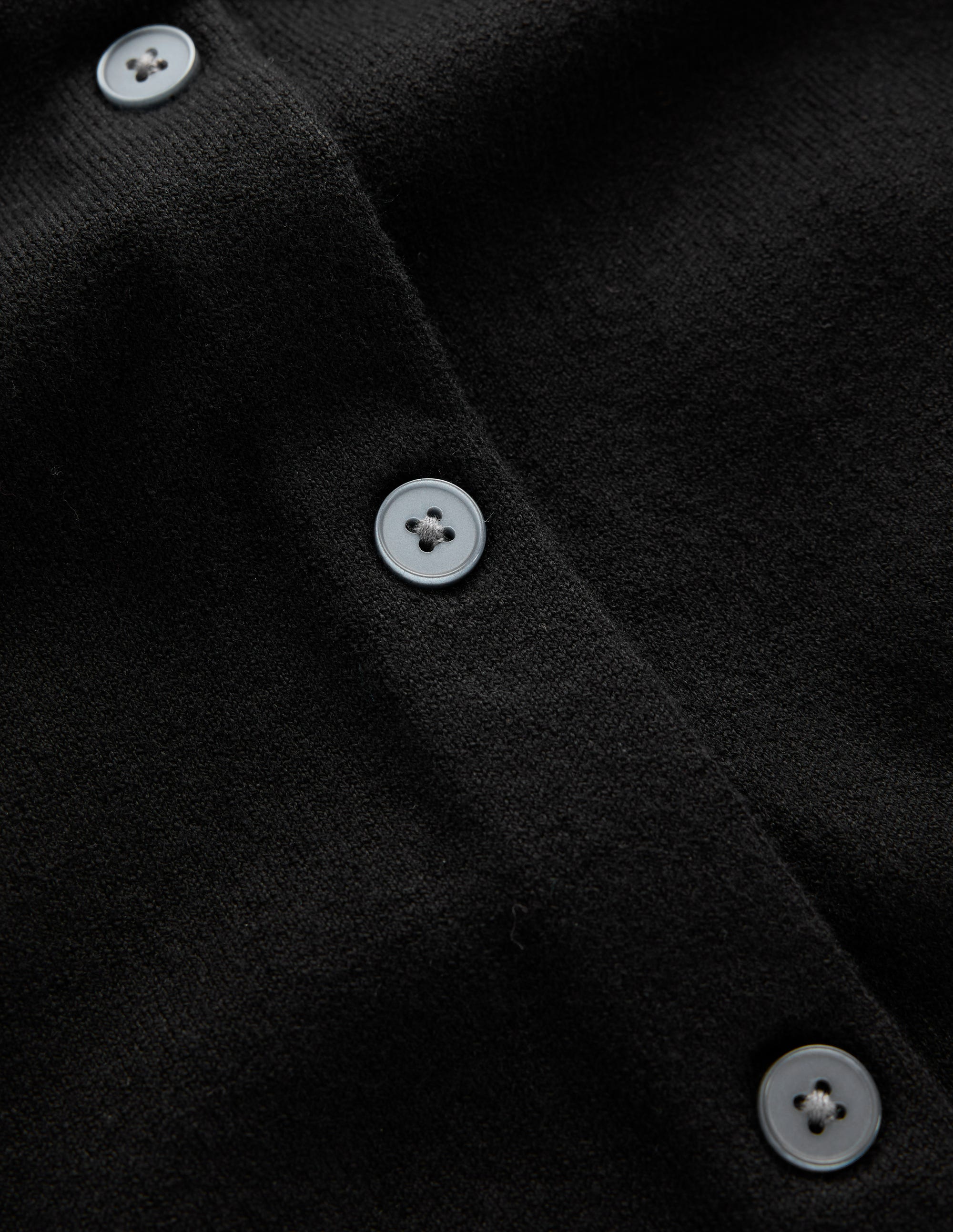 Camilla Baumwollstrickjacke mit Rundhalsausschnitt-Schwarz - Image 6