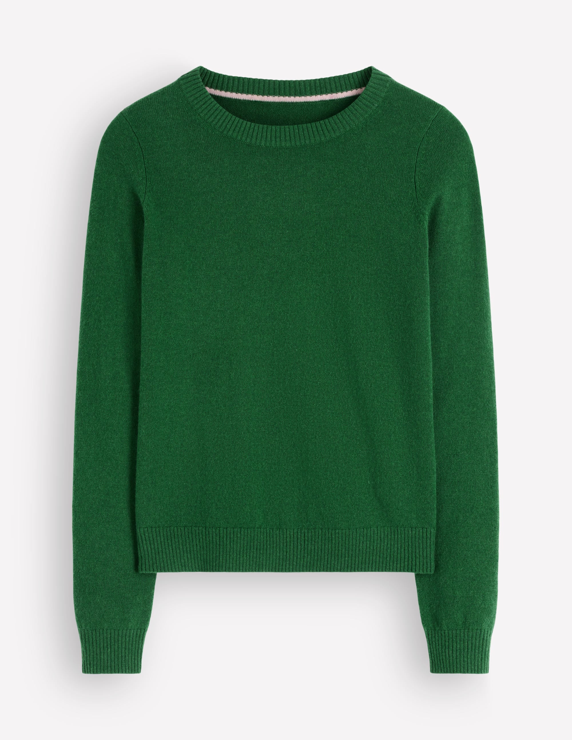 Elsie Kaschmirpullover mit Rundhalsausschnitt-Frisches Grün - Image 4