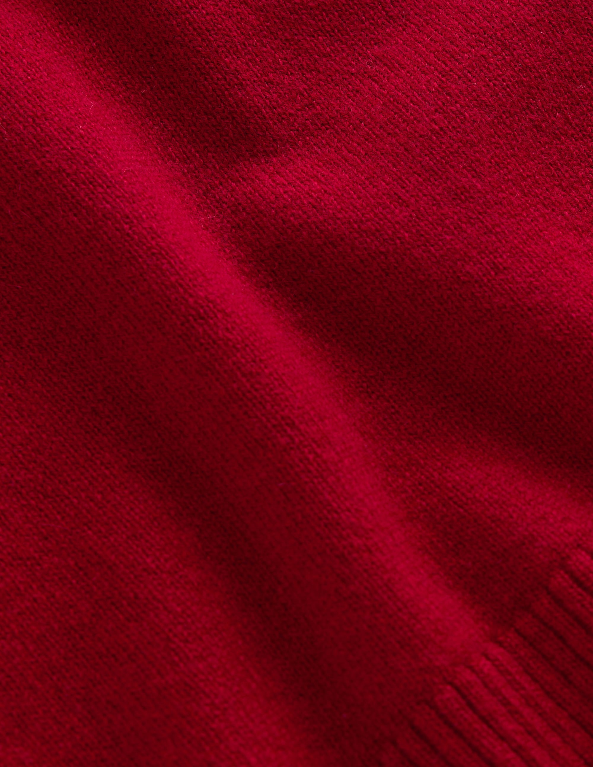 Elsie Kaschmirpullover mit Rundhalsausschnitt-Mohnblumenrot - Image 7