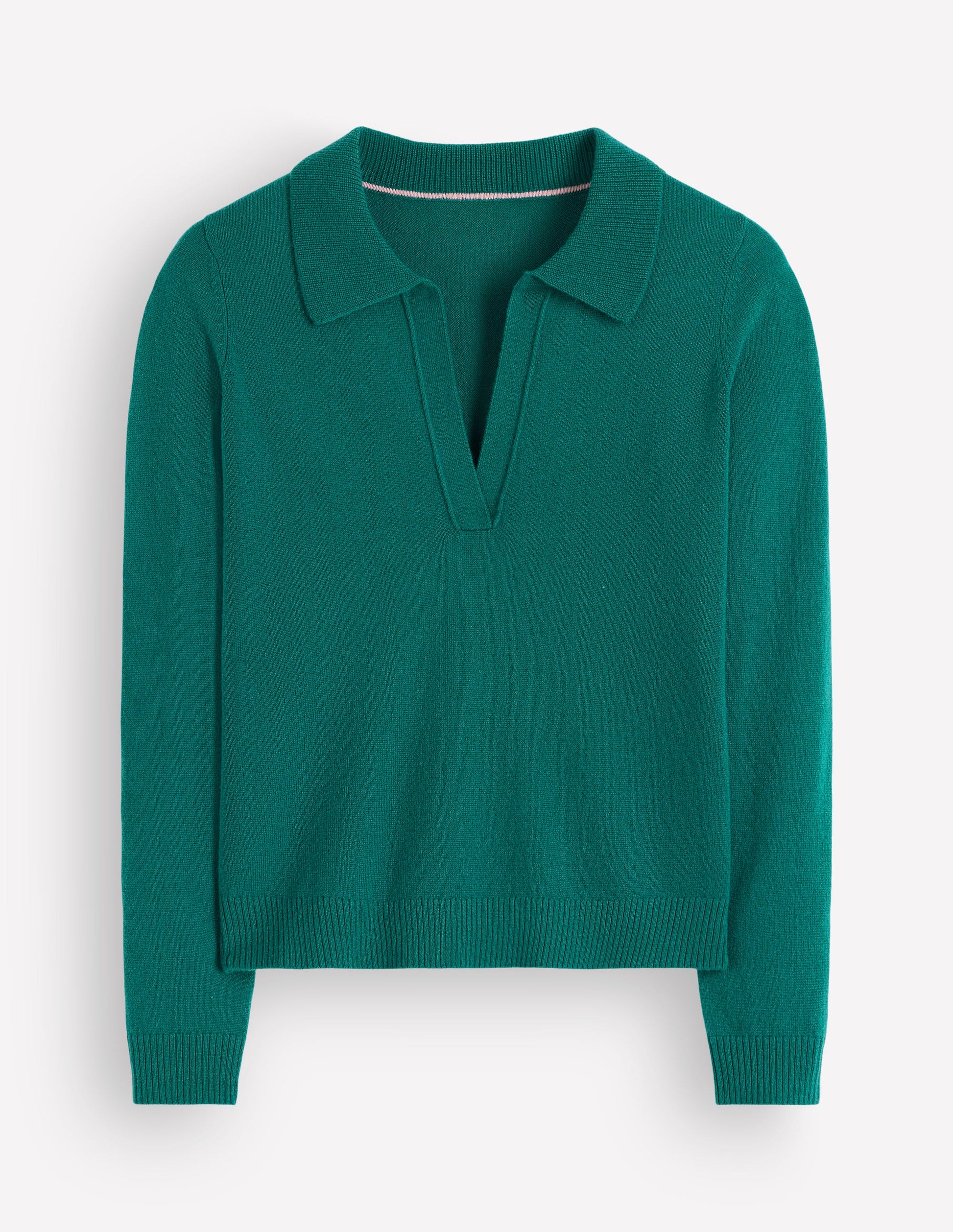 Elsie Henley-Pullover aus Kaschmir-Tiefseetiefe-6