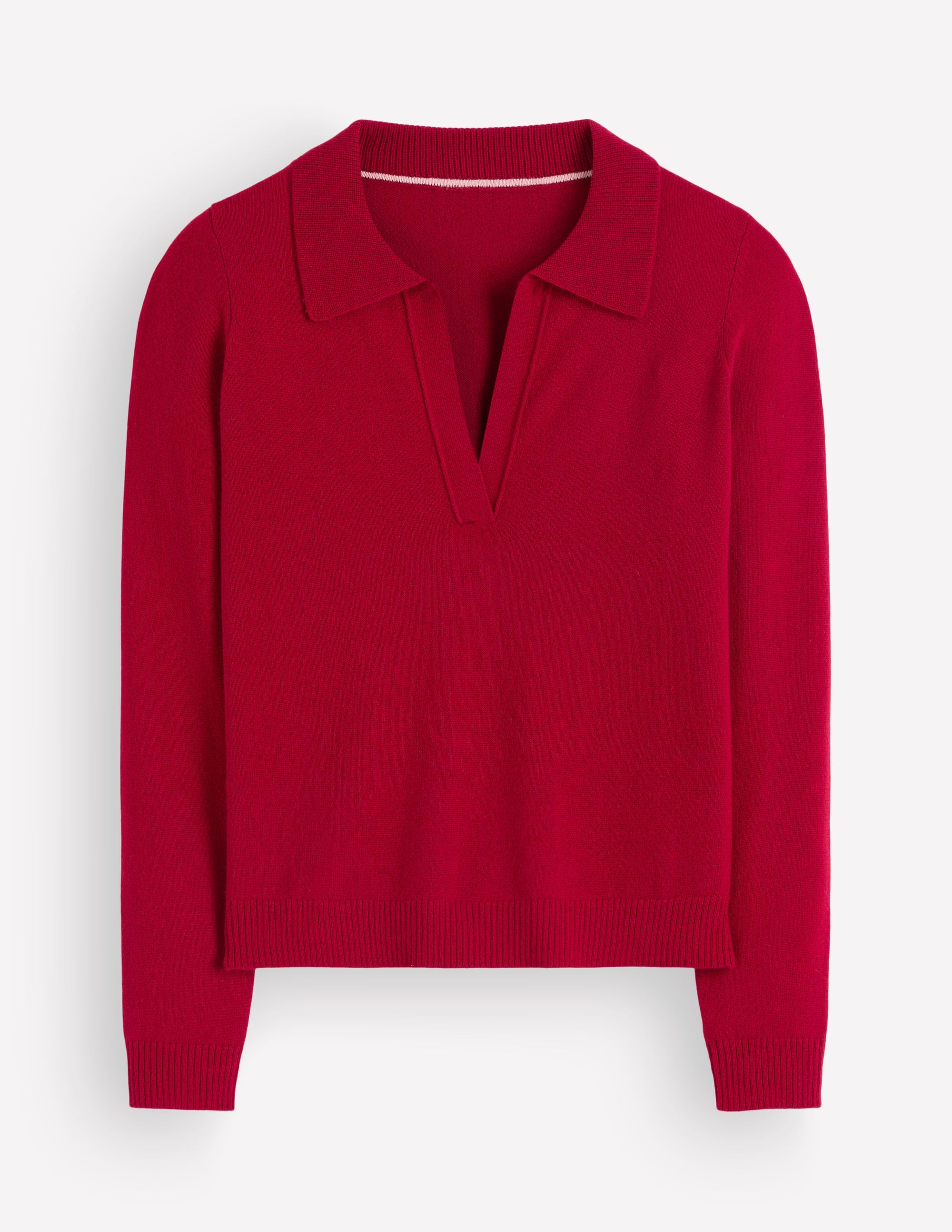 Elsie Henley-Pullover aus Kaschmir-Purpurrot - Image 6